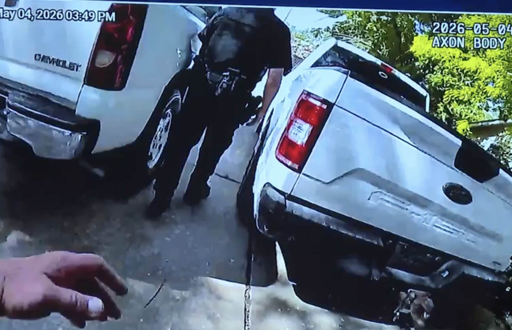 Image from police body cameras provided by the Sedgwick County Sheriff's office