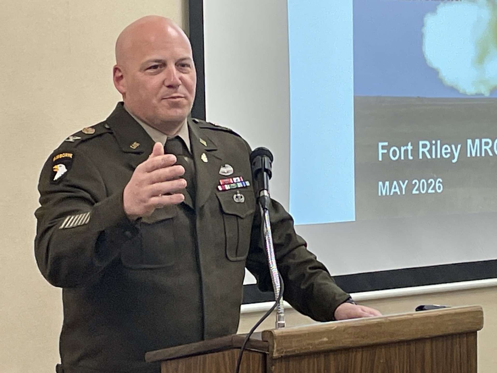 Fort Riley Garrison Commander Col. Gerald Nunziato ( Photo - Kirk Hutchinson, Garrison Public Affairs )