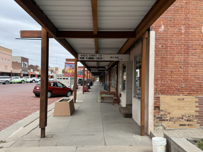 Downtown Oberlin where Hirsch's law office is located.&nbsp;Photo by Zach Boblitt/Kansas Public Radio-Kansas News Service