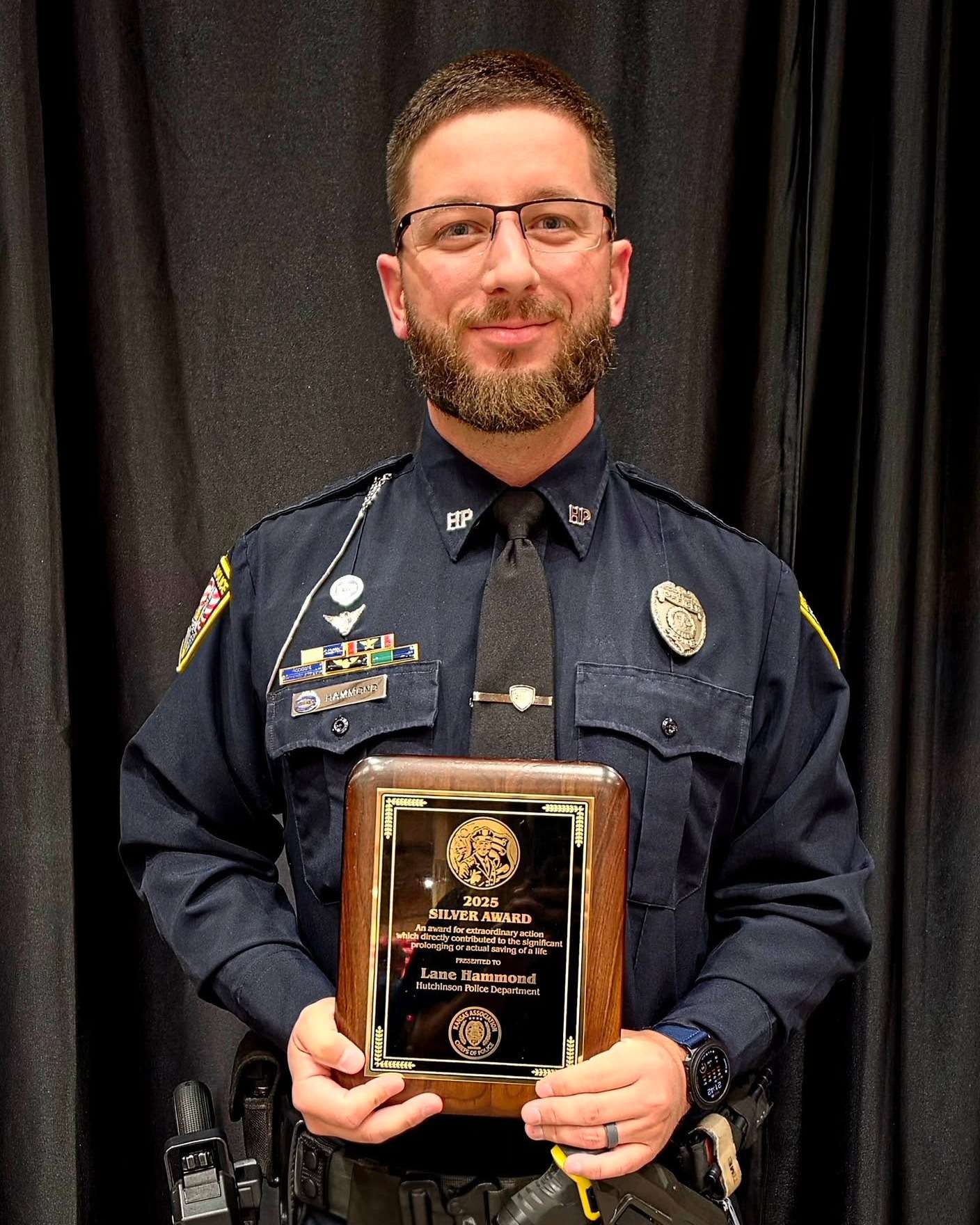 Traffic Officer Lane Hammond (Photo courtesy Hutchinson Police Department)
