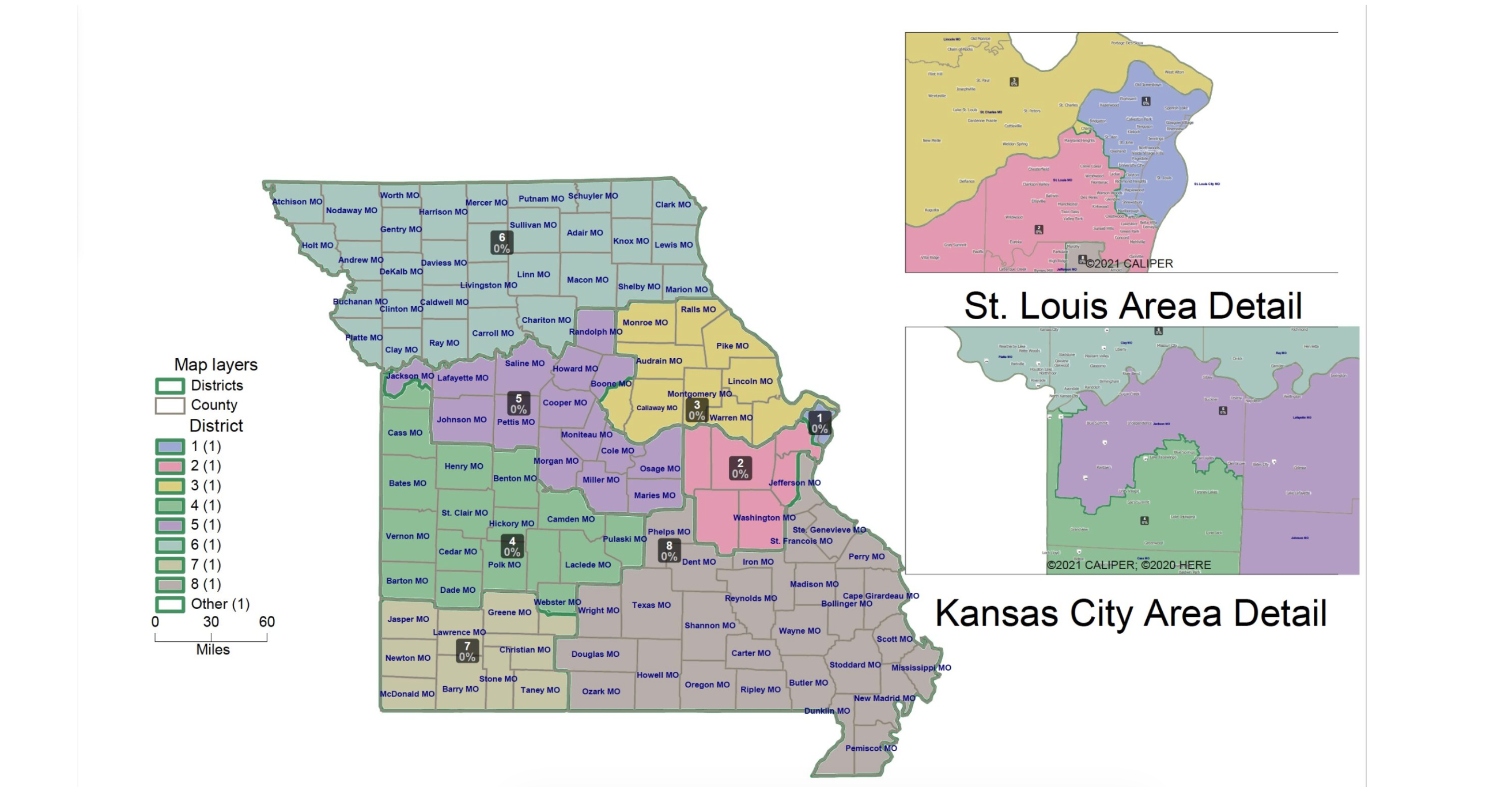 New Missouri Congressional District map