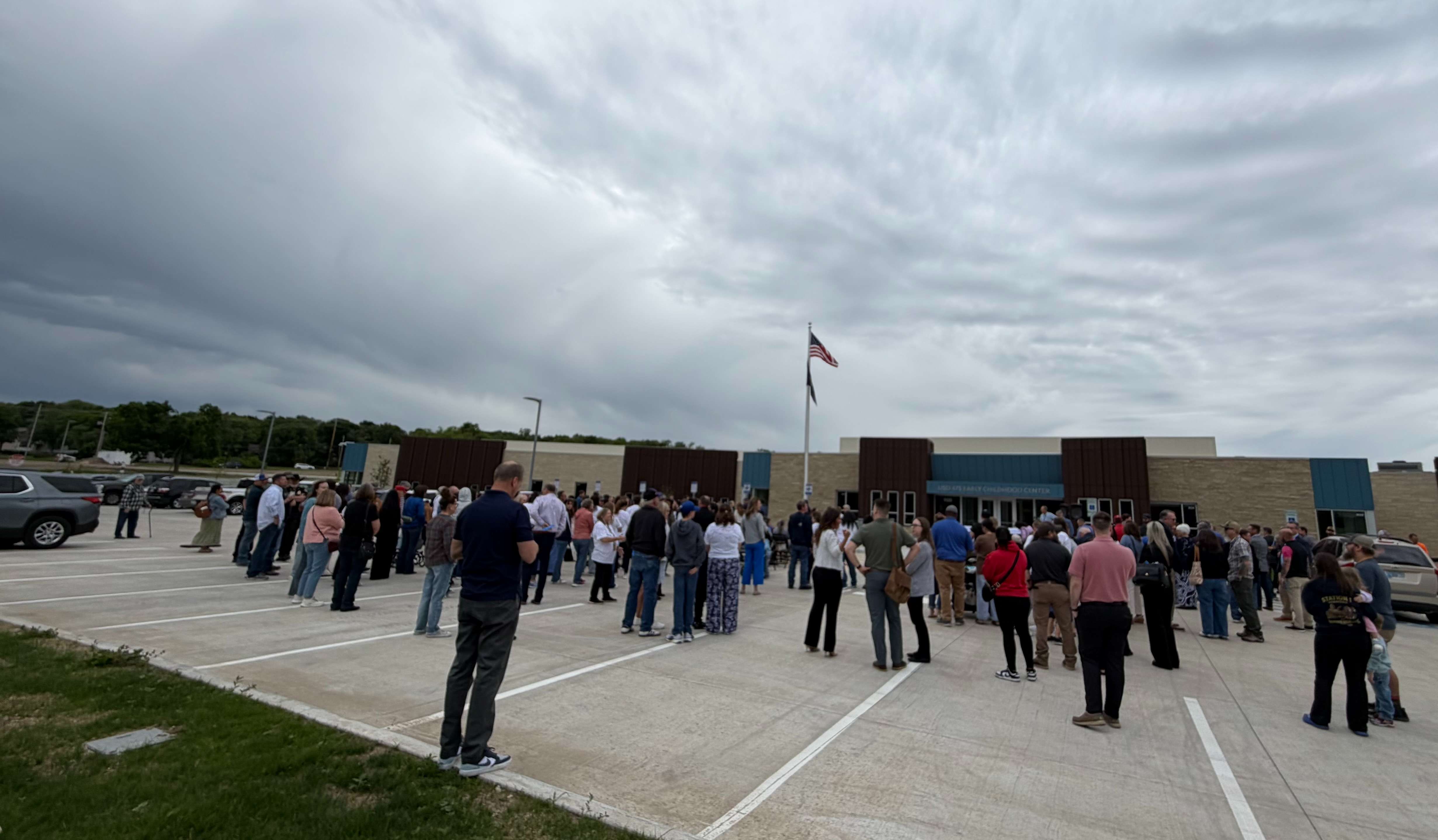 Many families and members of the community were in attendance for the ribbon-cutting and also toured the new ECC.&nbsp;