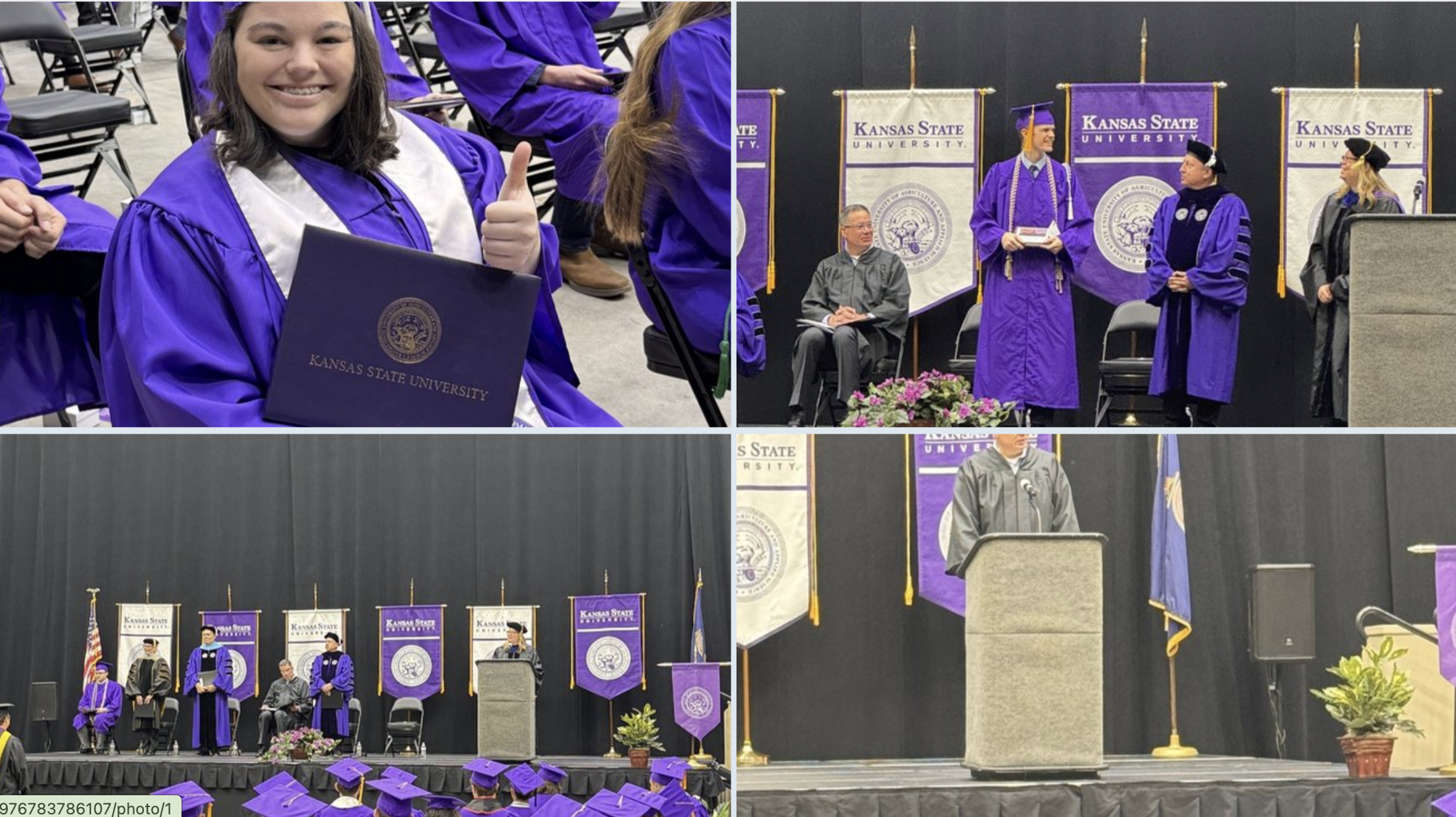 Senator Moran congratulates K-State Salina grads