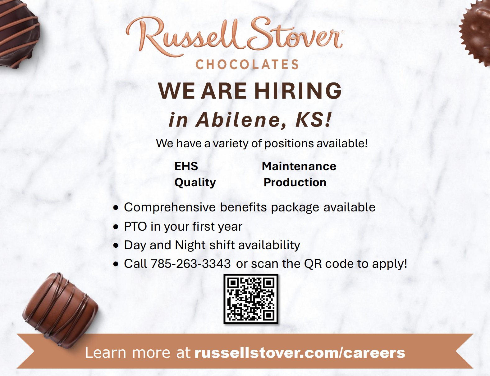 Russell Stover Chocolates in Abilene, KS (1993 Caramel Blvd)