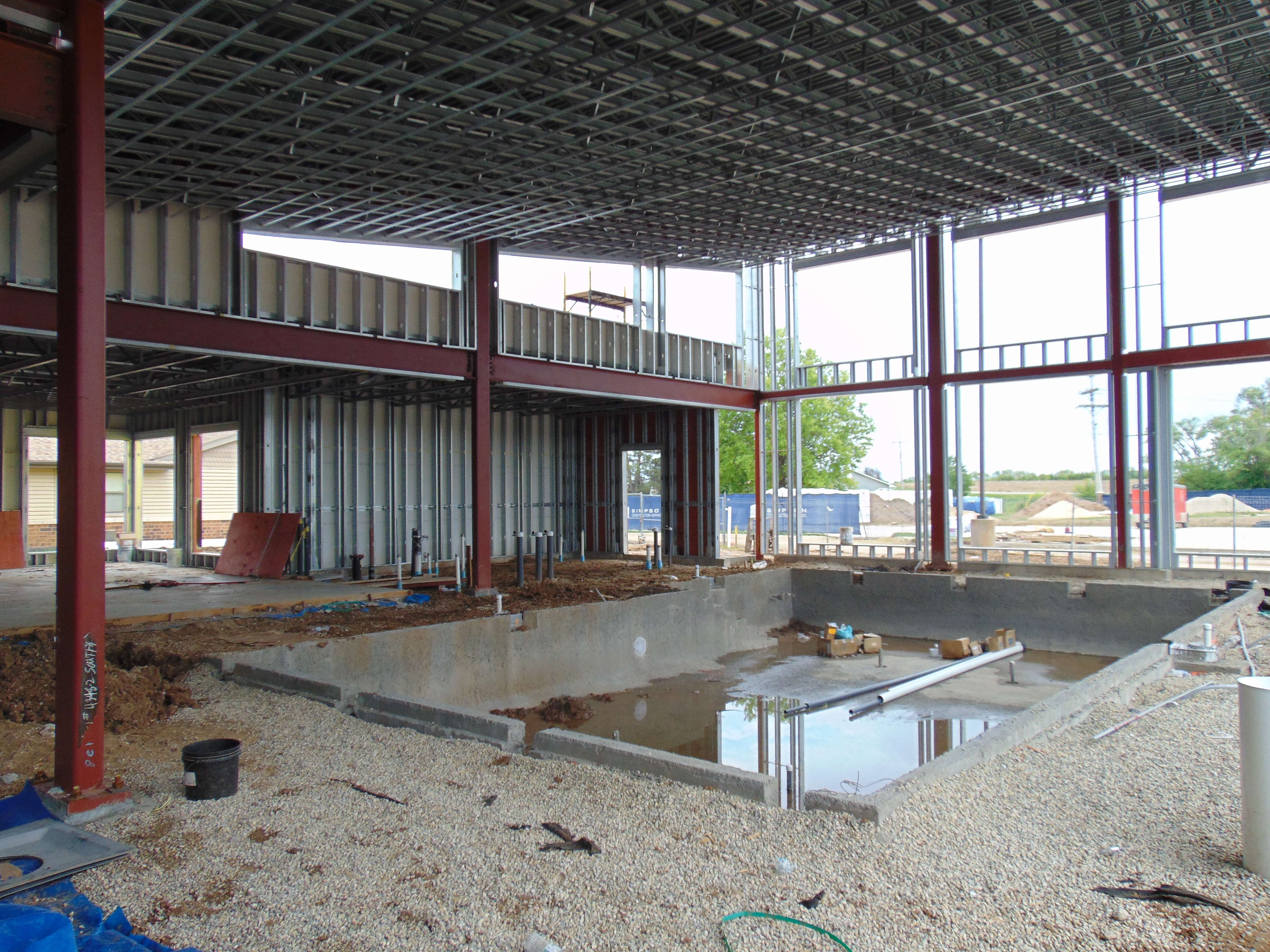 Swimming pool inside new Wellness Center