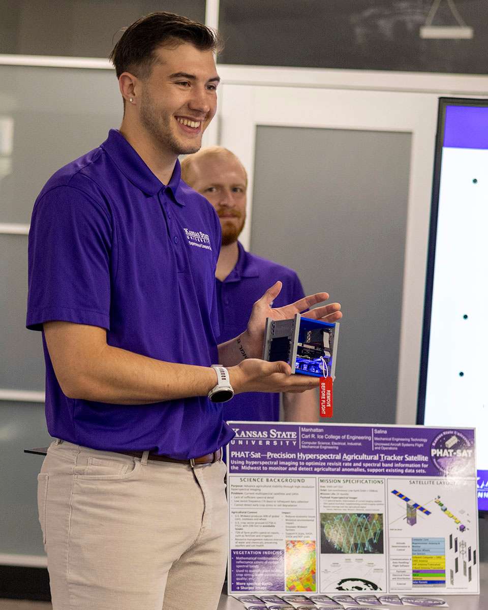 Logan Hayward, senior in computer science, Oberlin. K-State photo