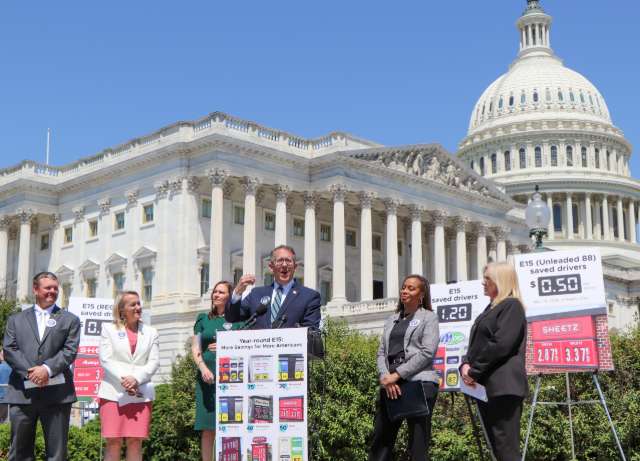 Nebraska Representative Adrian Smith "set's the record straight" during a statement on year-round E-15 Fuel. (Office of Adrian Smith)