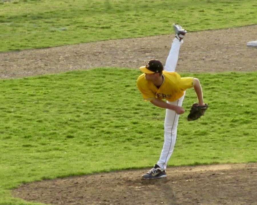 The Rev. Andy Hammeke as a baseball pitcher during his time at Fort Hays State University. Courtesy photo