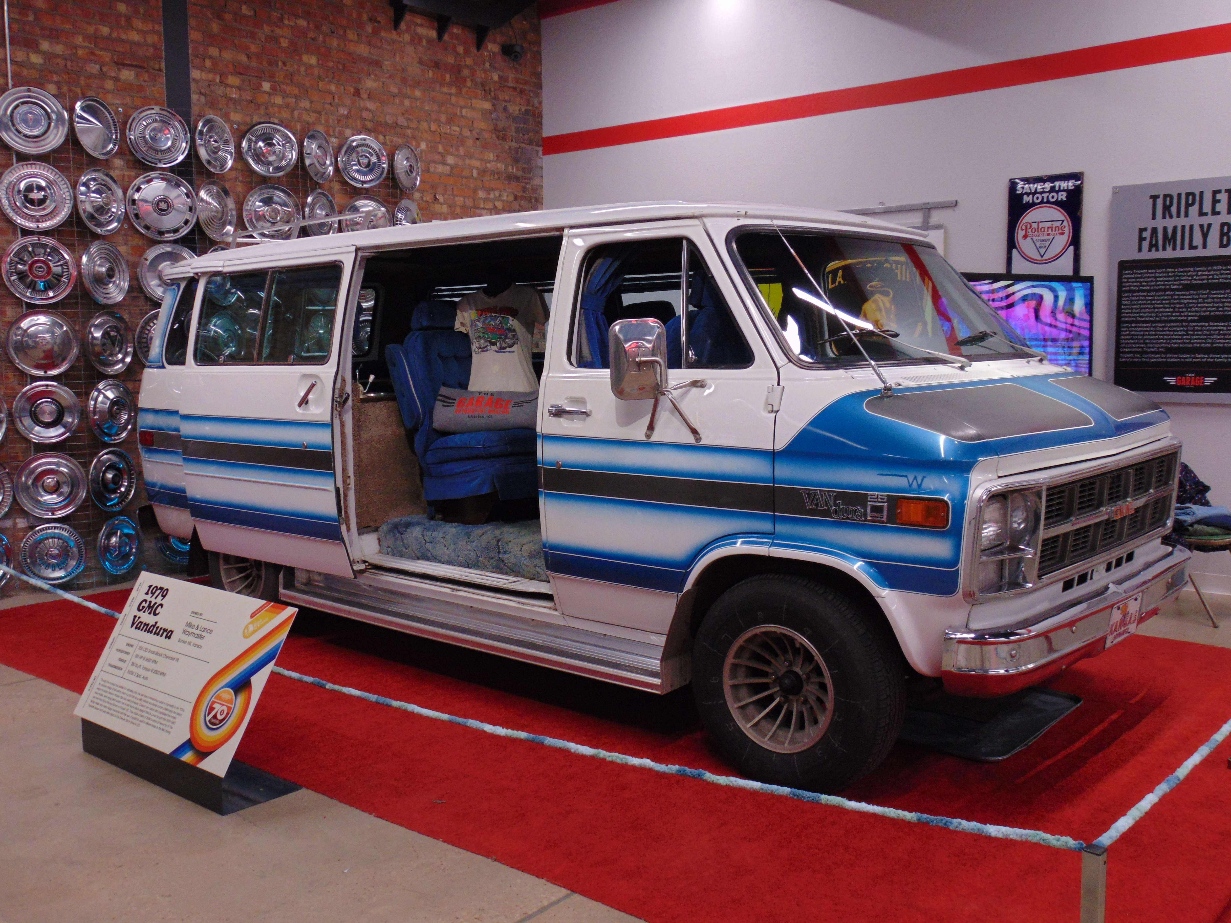 1979 GMC Vandura owned by Mike and Lance Waymaster of Bunker Hill, KS. The Waymaster family used this vehicle to transport meals to farmers of their family -&nbsp;Photo, Nicolas Fierro