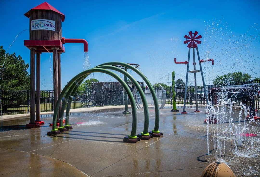 Hays Splash Pad at Seven Hills Park. Photo by City of Hays