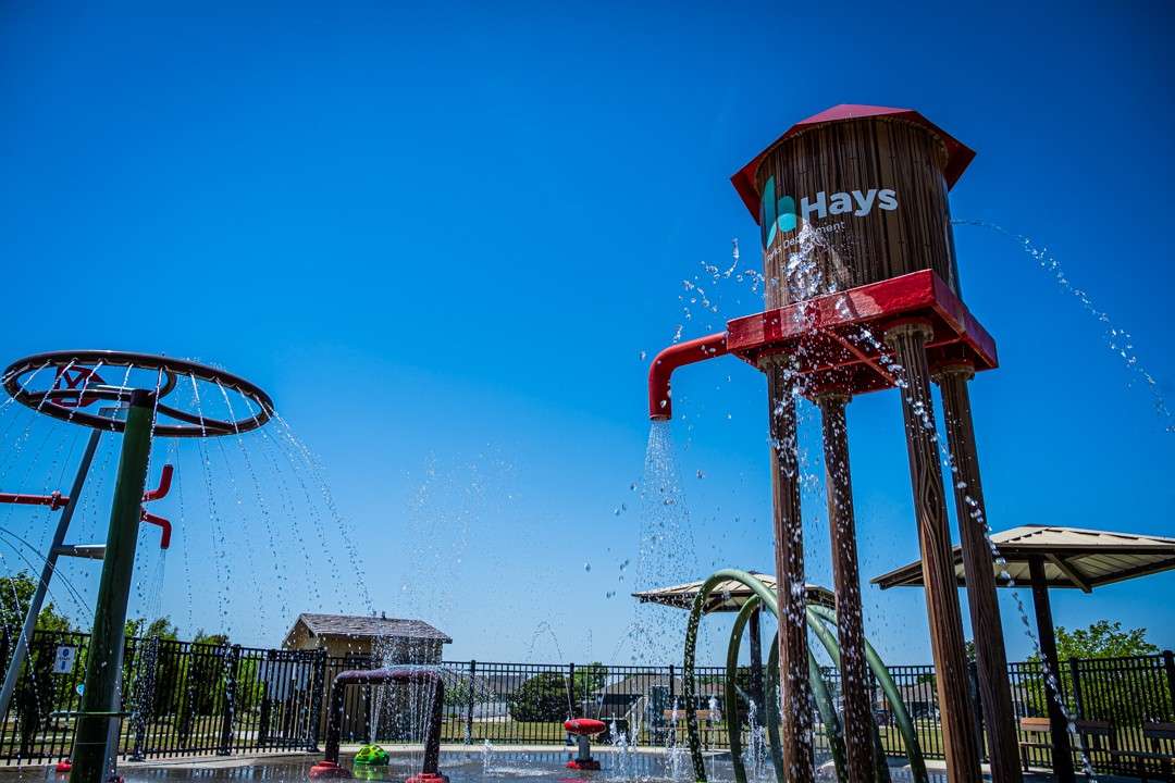 Hays Splash Pad at Seven Hills Park. Photo by City of Hays