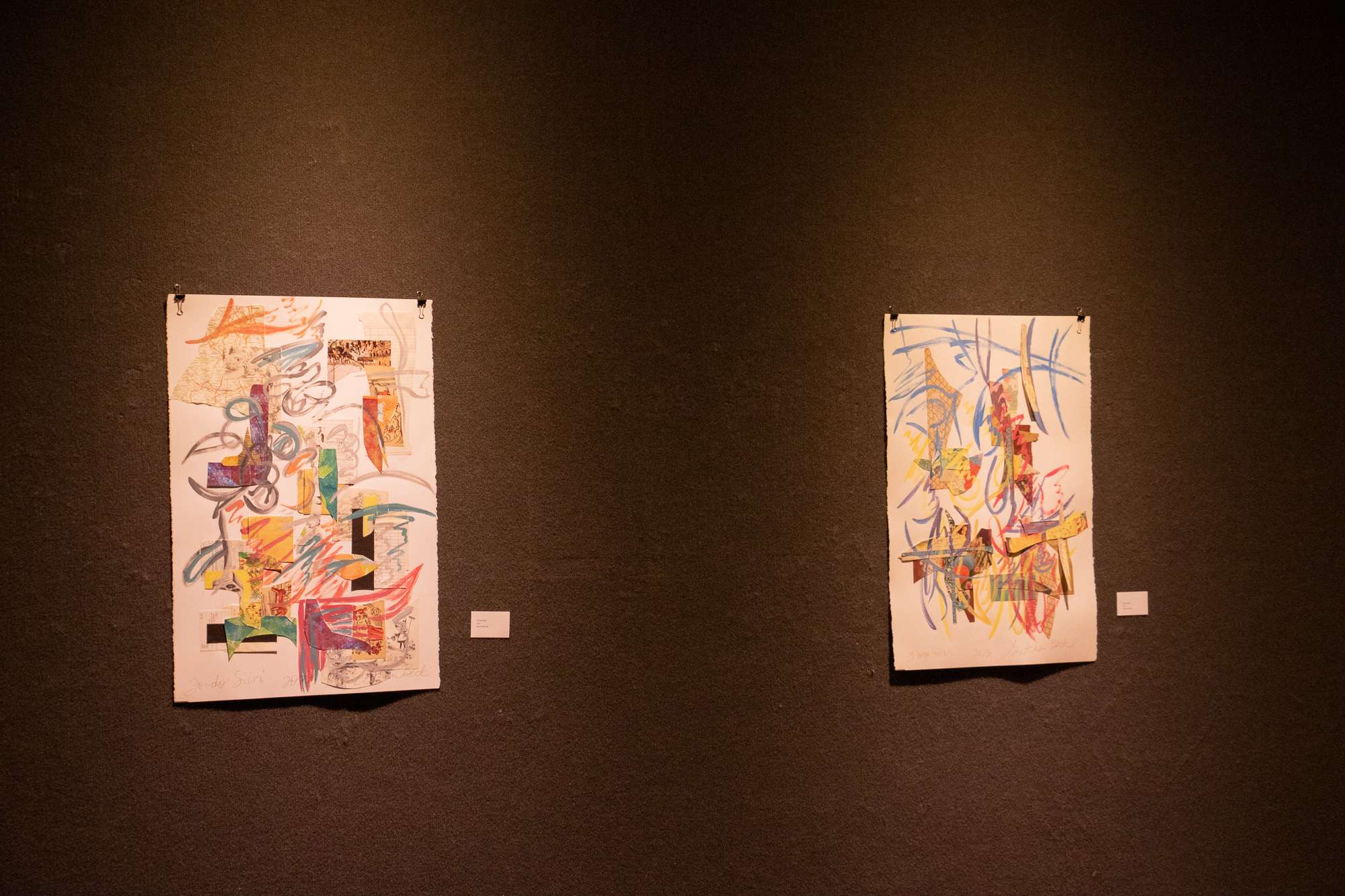 Multimedia art by Gretchen Beck of Laguna Woods, California, on display in Memorial Hall’s Main Gallery now until August 14Monday through Friday from 8:30 a.m. to 4:30 p.m. or by appointment 308-432-6317. (Photo by Tena L. Cook/Chadron State College)