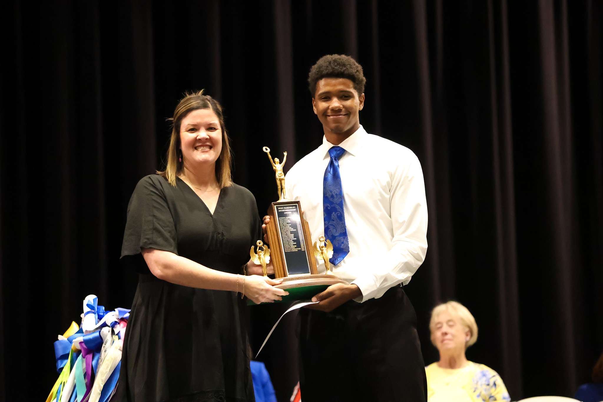 JCHS Principal GG Booth and Jackson Hollie