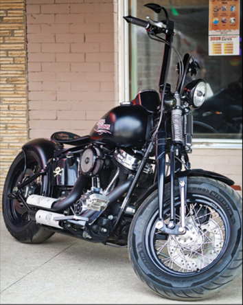 A custom Harley-Davidson Crossbones motorcycle will be given away during the event. Tickets for the drawing are $50 each, with a limited number available, and the winner will be announced at 8 p.m. (Photo courtesy of Bretz Injury Law)