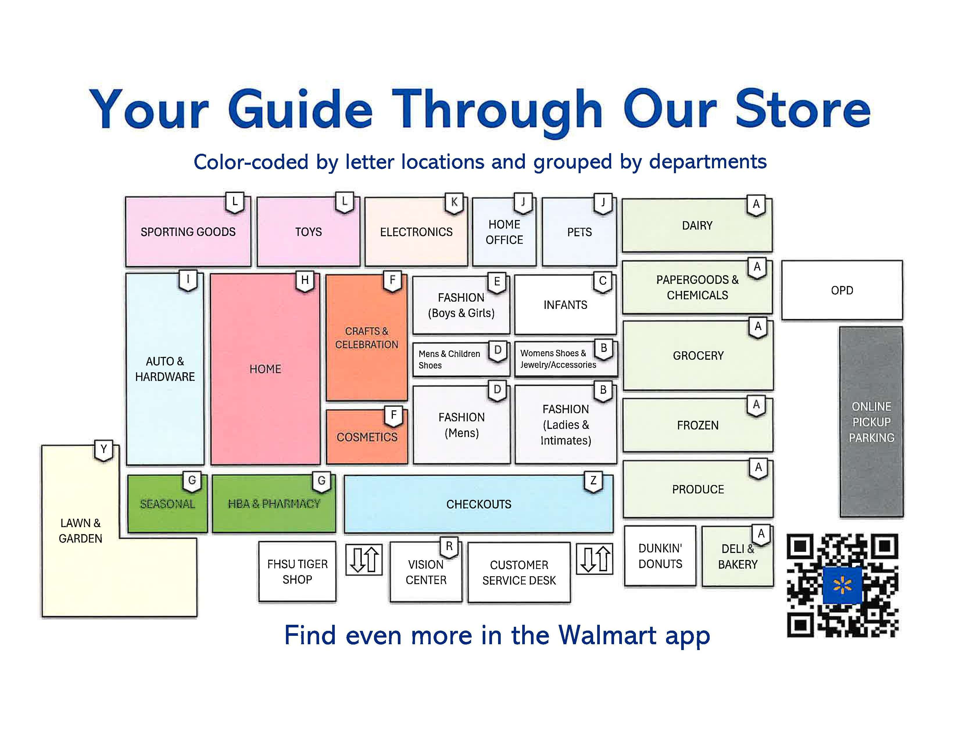 The new Hays Walmart Supercenter layout