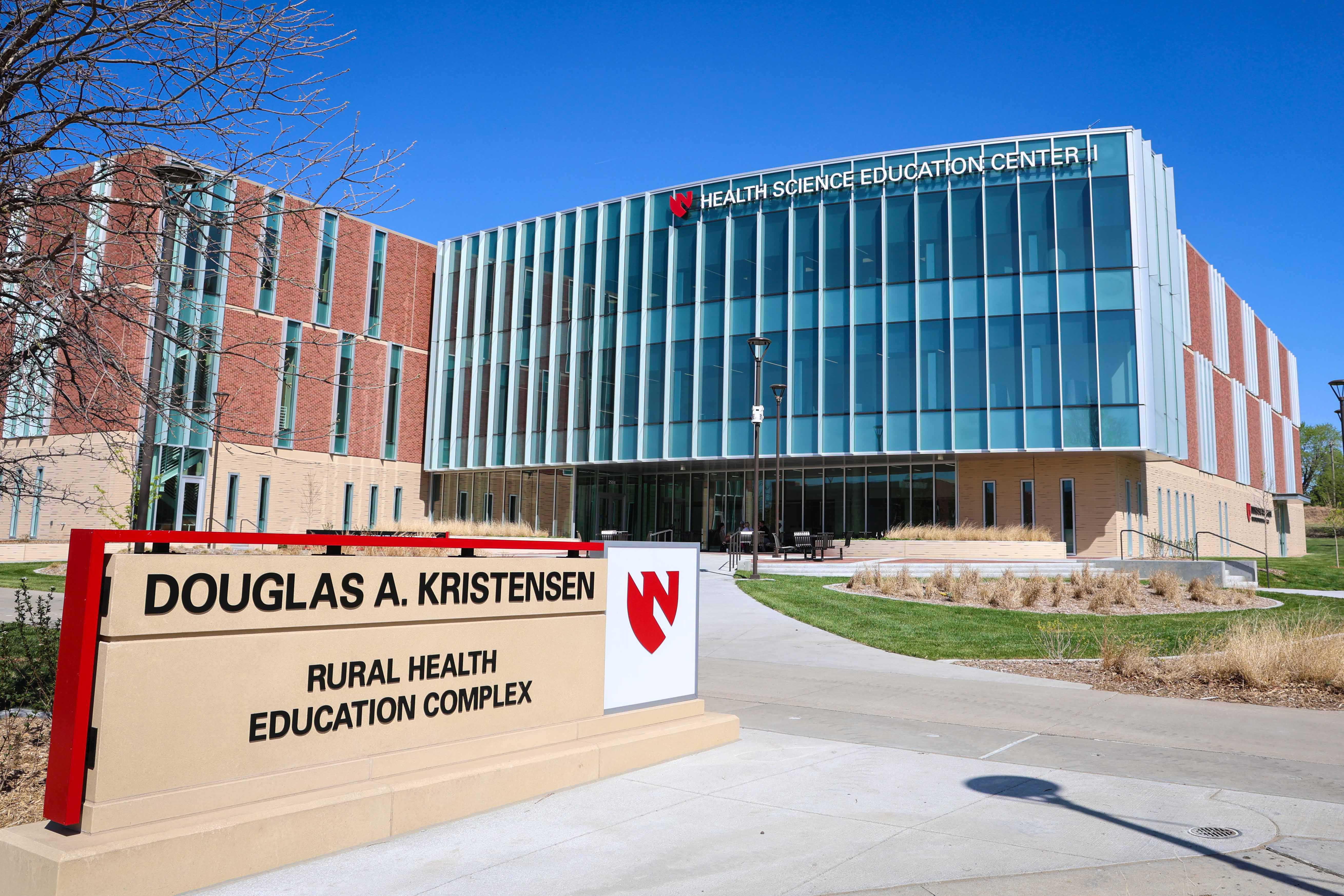 The Health Science Education Center II, the second facility of the Douglas A. Kristensen Rural Health Education Complex (Courtesy University of Nebraska at Kearney)