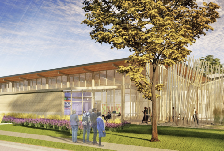 Rendering of the new and upcoming Education Center at the Eisenhower Presidential Library, Museum &amp; Boyhood Home in Abilene, KS - Photo, Nicolas Fierro