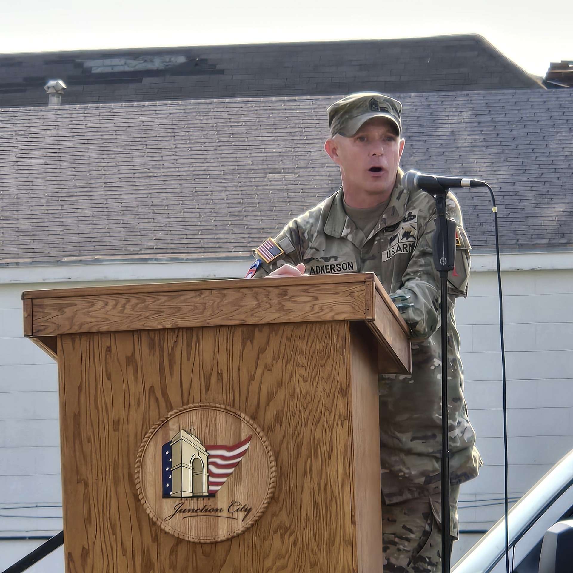 Garrison Command Sgt. Major John Adkerson