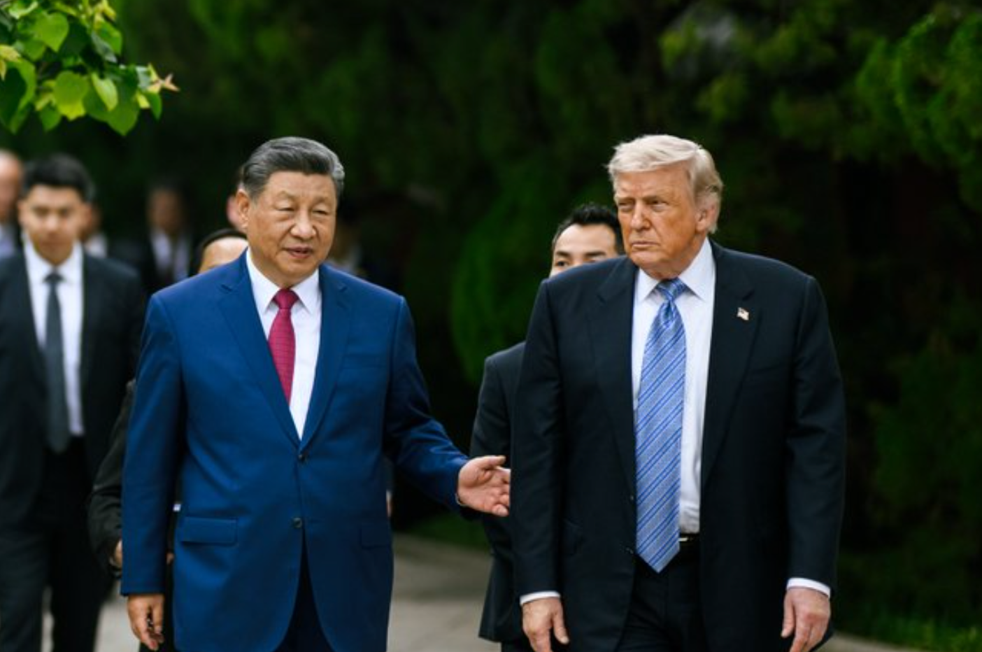 Chinese President Xi and President Trump during the summit last week-image White. House.