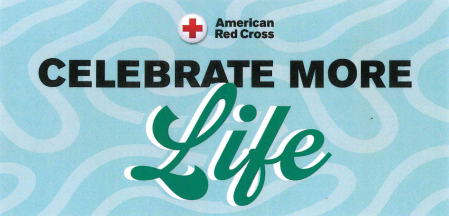 Red cross blood drive, celebrate more life