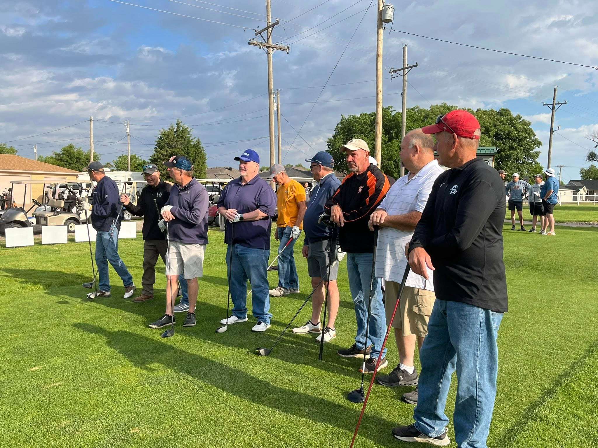 A group of golfers at the 2025 Ellis High School Alumni golf tournament. Courtesy photo