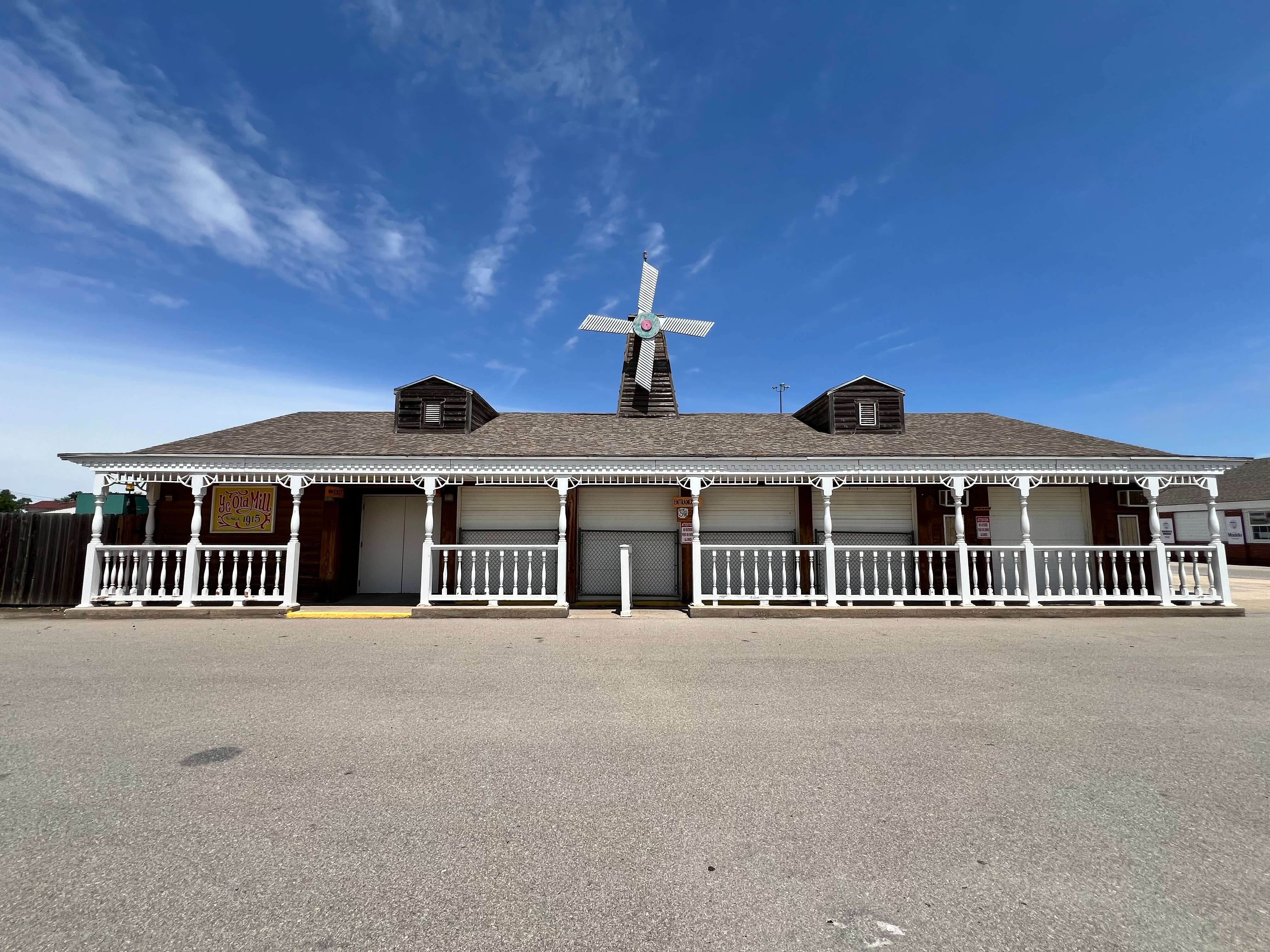 Ye Old Mill stands on the Kansas State Fairgrounds on Wednesday, May 20, 2026, in Hutchinson, Kan. (Hutch Post Photo/Sean Boston)