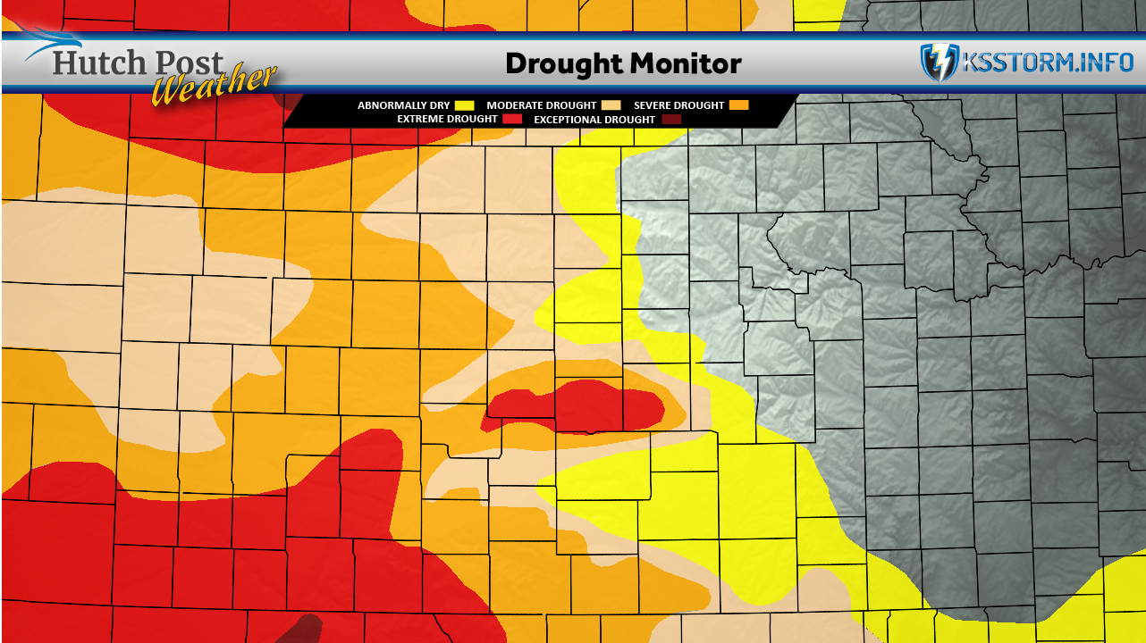 State Drought Monitor for May 19 (Hutch Post graphic - Map data courtesy&nbsp;<i>National Drought Mitigation Center at the University of Nebraska-Lincoln)</i>