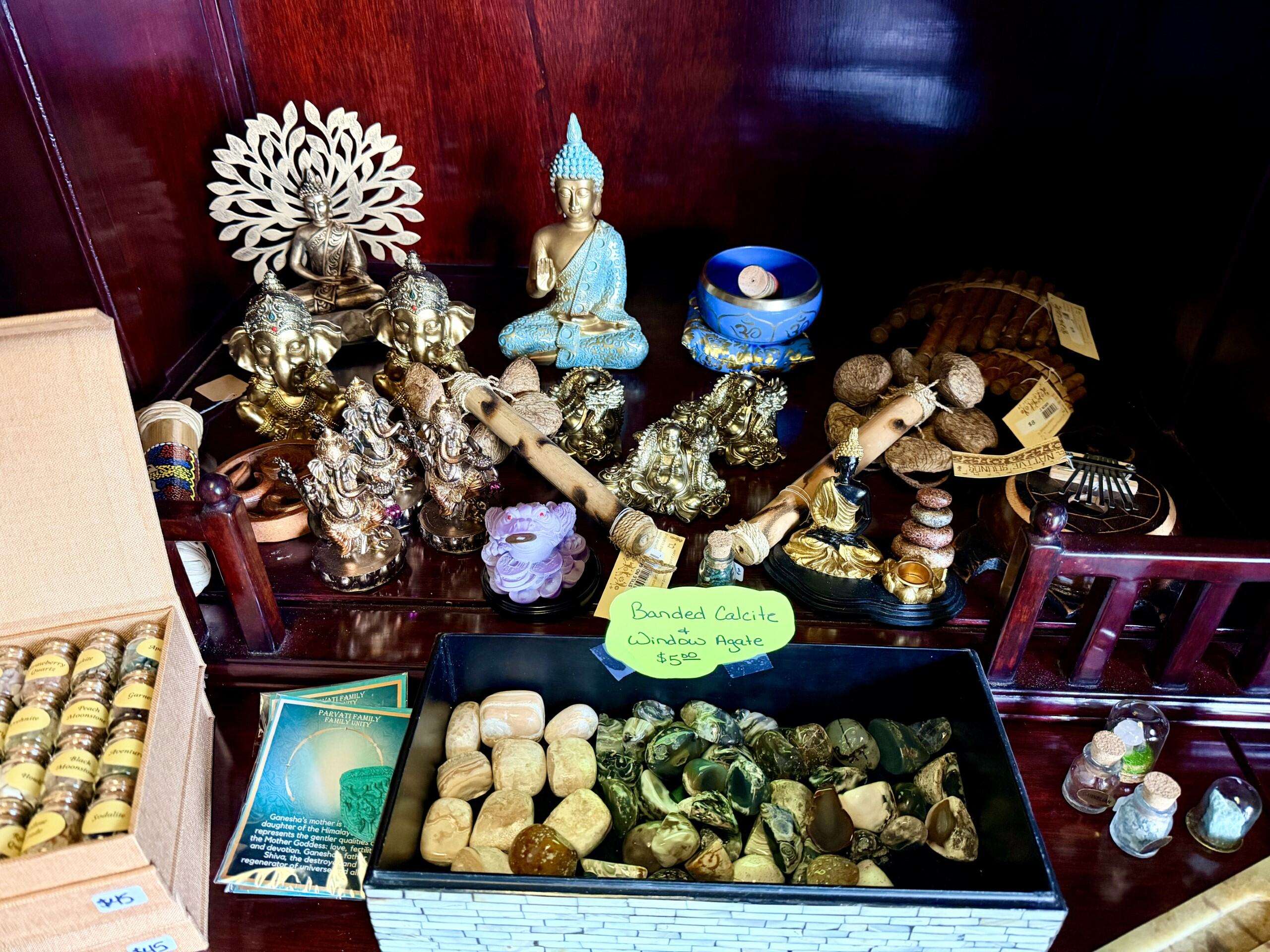 Spiritual and religious items from Alternative Reflection in Hays. Photo by Tony Guerrero/Hays Post