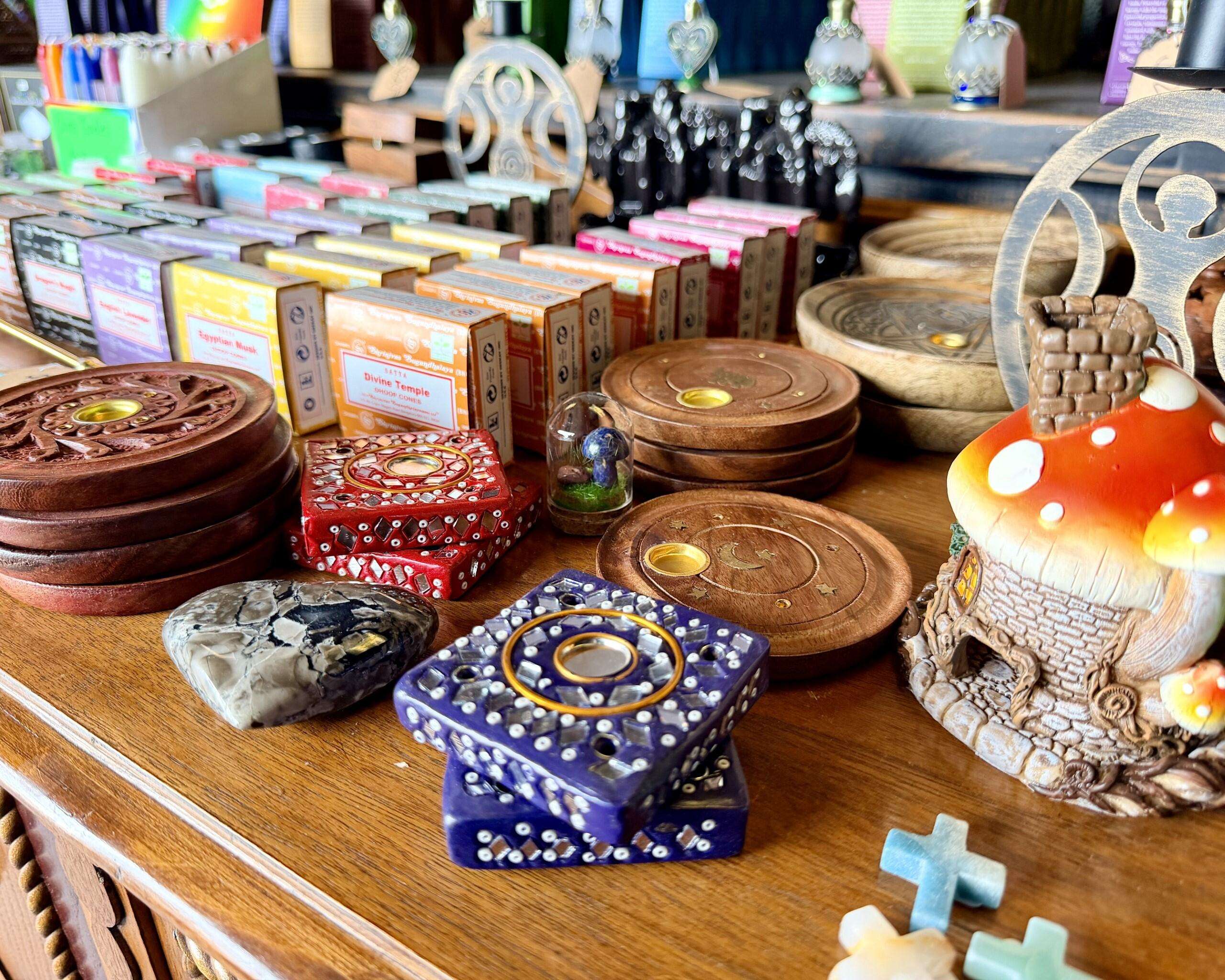 Miscellaneous and spiritual items at Alternative Reflection. Photo by Tony Guerrero/Hays Post