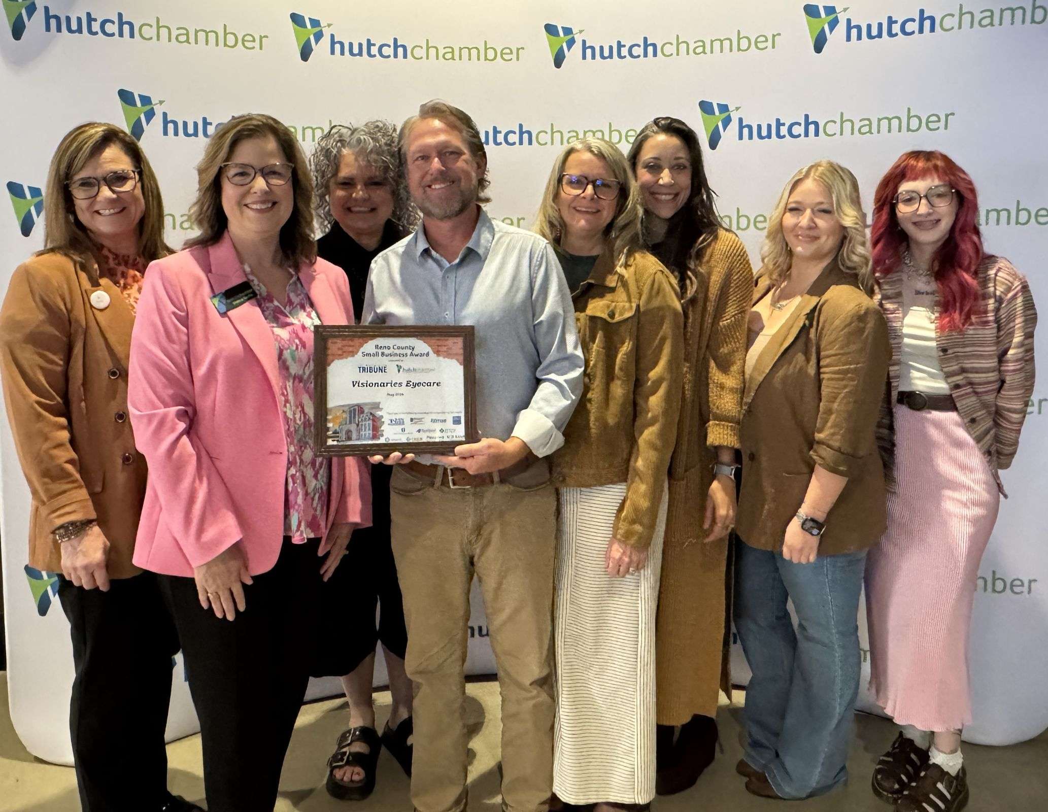 Visionaries Eye Care has been named the Hutchinson/Reno County Chamber of Commerce Small Business of the Month (Photo courtesy Hutchinson/Reno County Chamber of Commerce)
