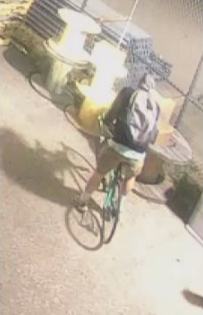 Screenshot of suspect burglary - Photo, Salina Police Department