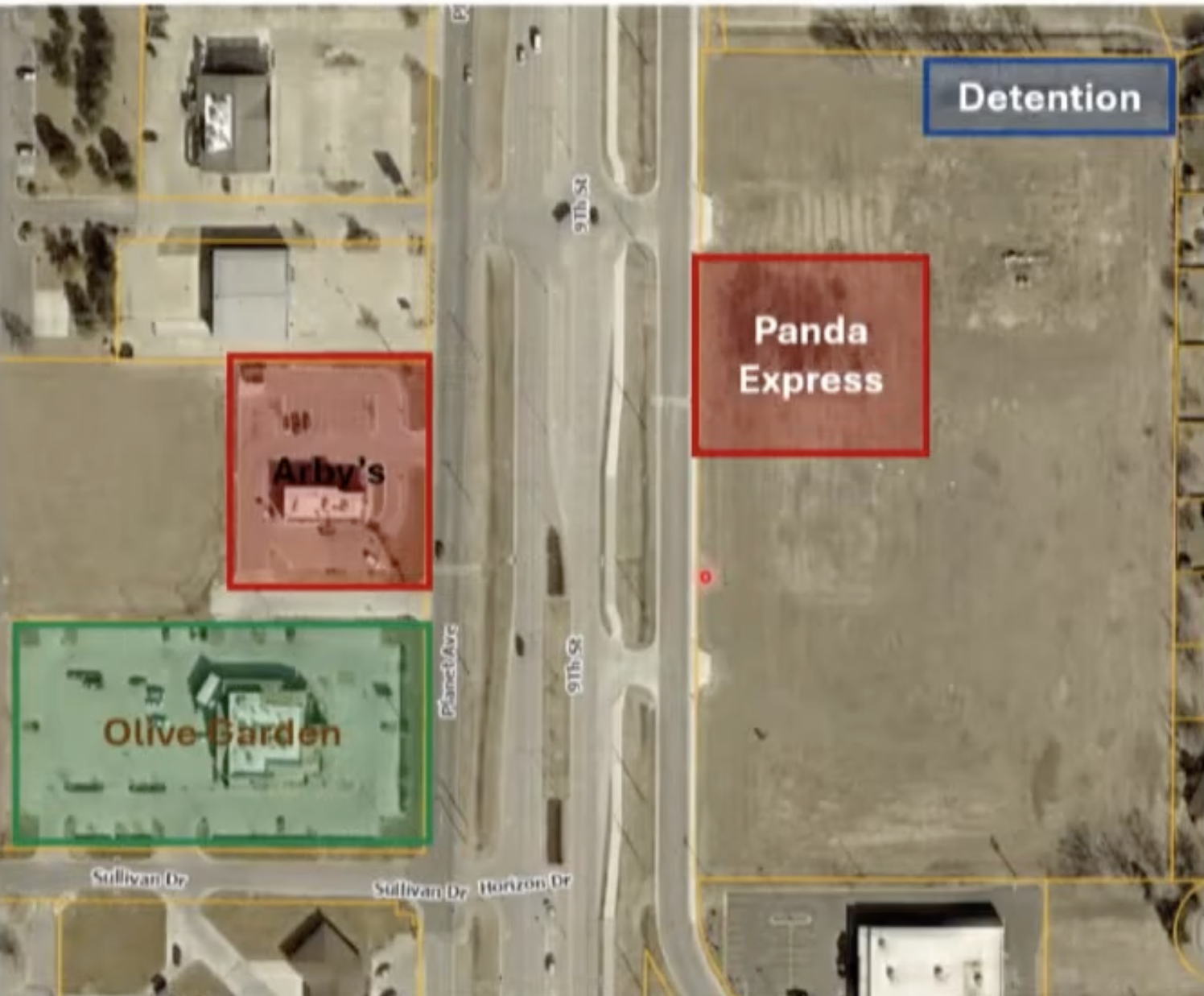 Screenshot of Panda Express proposed location from the Board and Zoning Appeal meeting on May 21, 2026