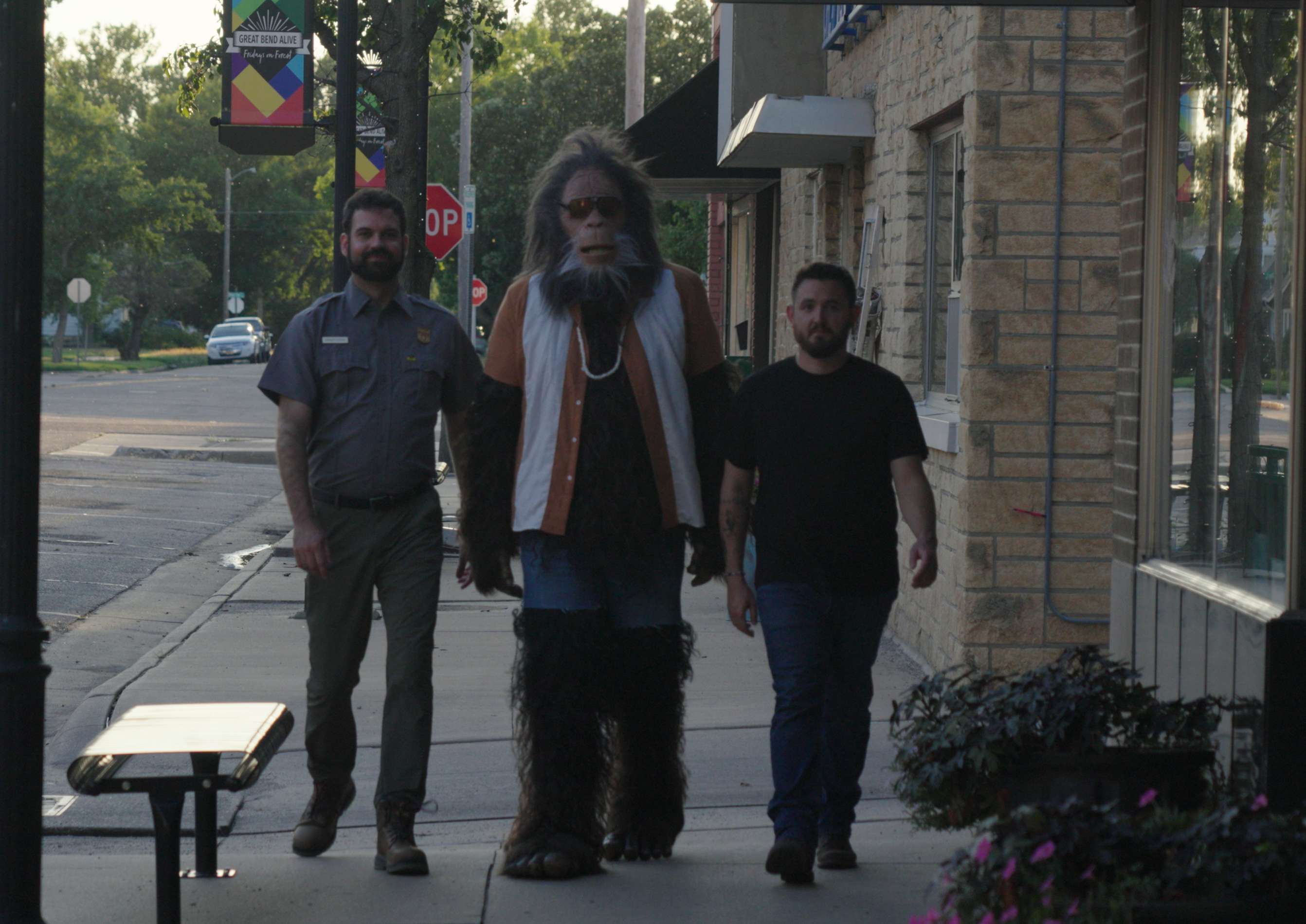 "Squatch" has strong Great Bend ties with Marcus Mull, Lyle Jones, and Aaron Clark as Sasquatch.