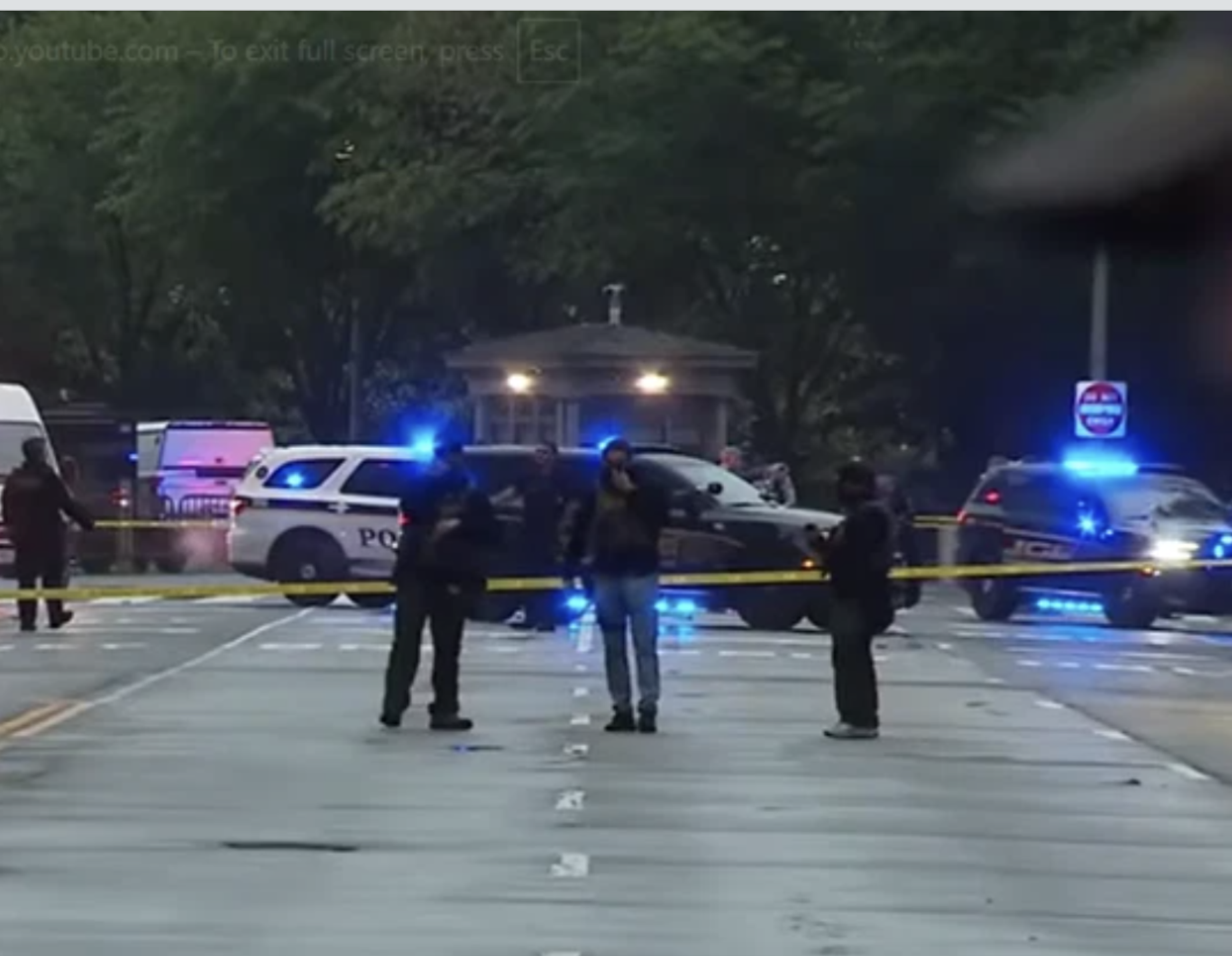 Police near the White House Saturday evening-photo courtesy WJLA