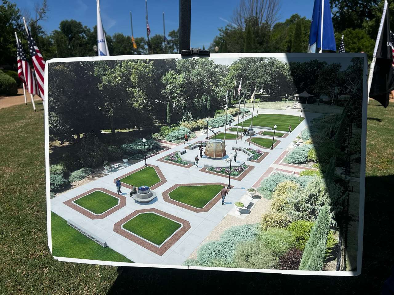 Rendering of the Salina-Saline County War Memorial at Sunset Park - Photo, Nicolas Fierro
