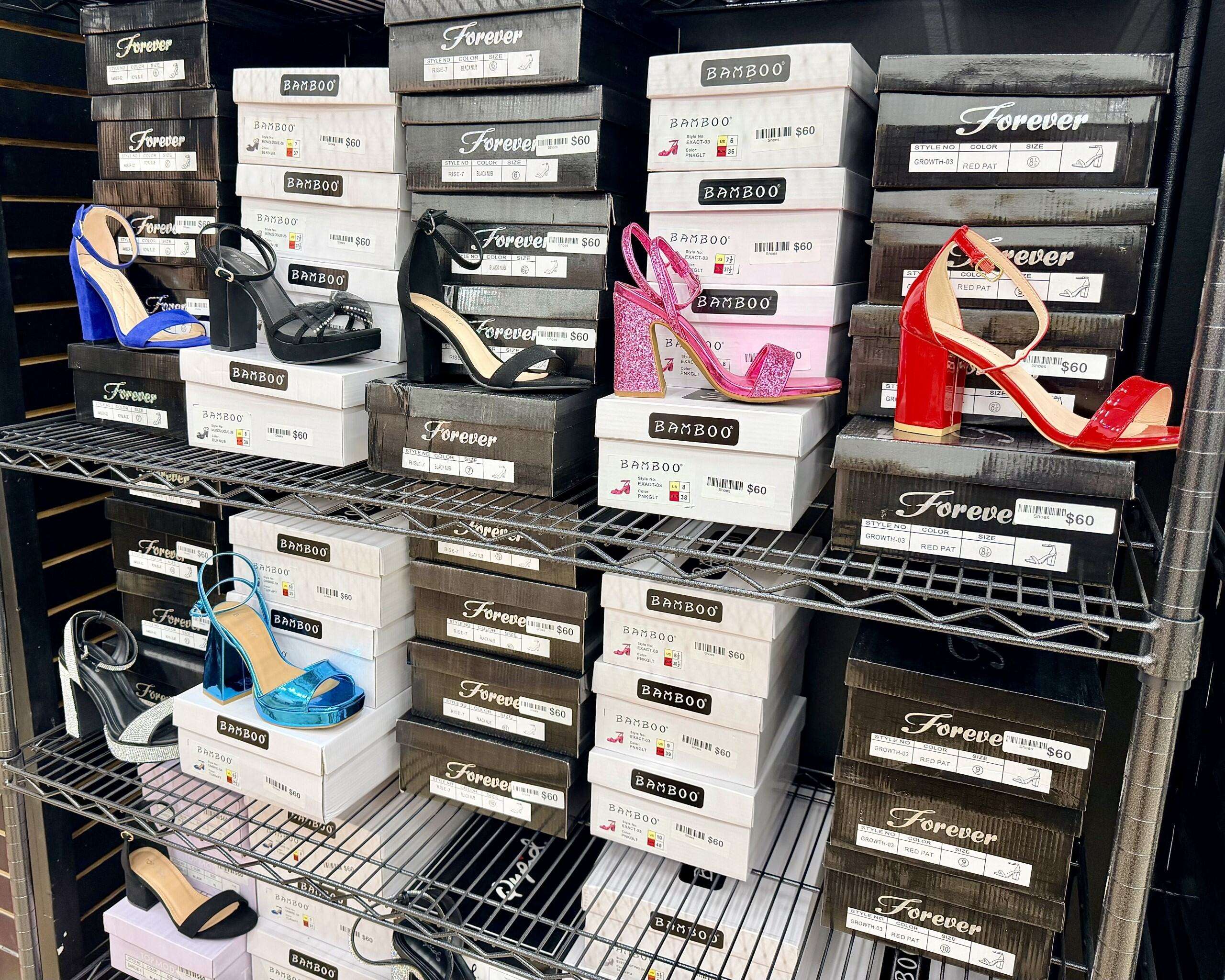 Prom and homecoming dress shoes at Something Blue. Photo by Tony Guerrero/Hays Post