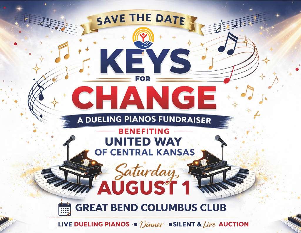 United Way of Central Kansas: Keys for Change tickets on sale now for Aug. 1 event