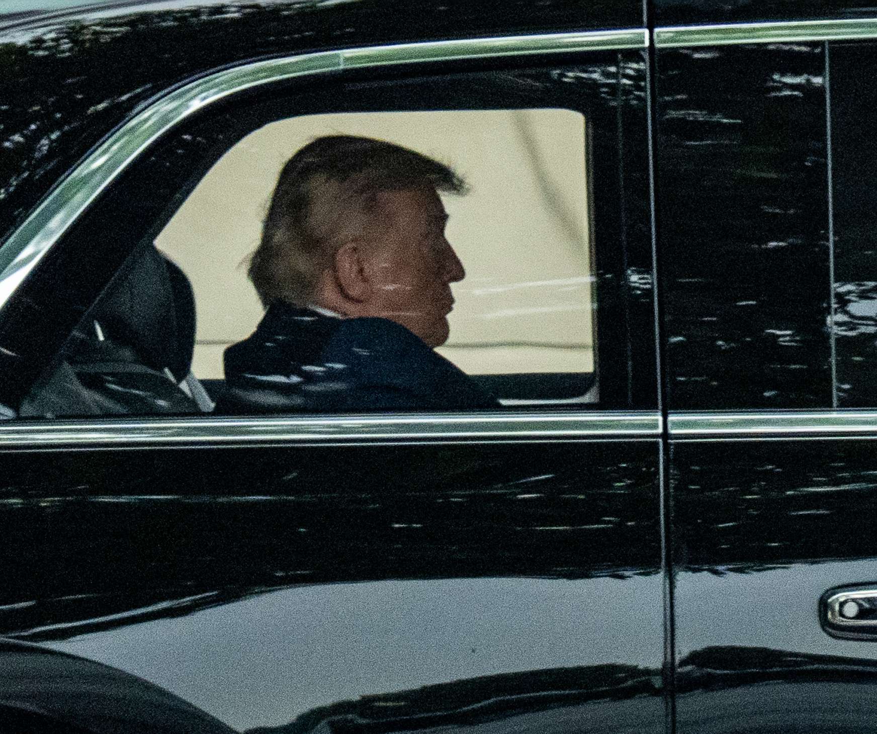 President Donald Trump departs Walter Reed National Military Medical Center, Tuesday, May 26, 2026, in Bethesda, Md. (AP Photo/Alex Brandon)