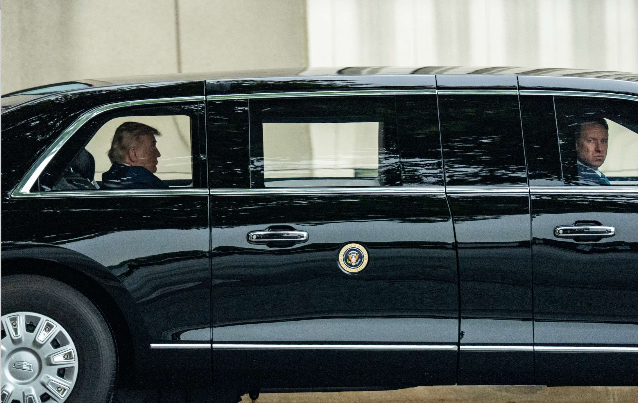 File photo President Donald Trump departs Walter Reed National Military Medical Center, Tuesday, May 26, 2026, in Bethesda, Md. (AP Photo/Alex Brandon)