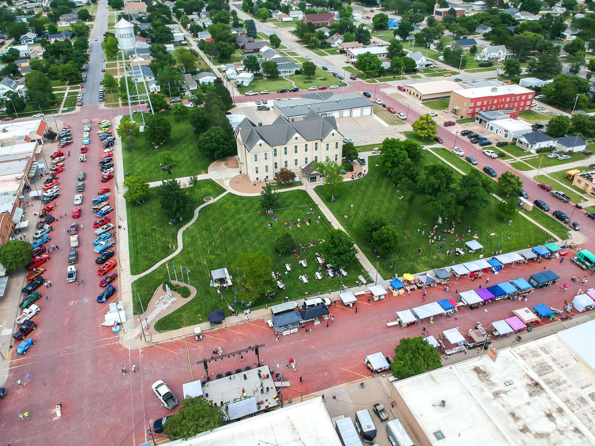 The Trego County District Courthouse during Buzzard Bash. Courtesy photo