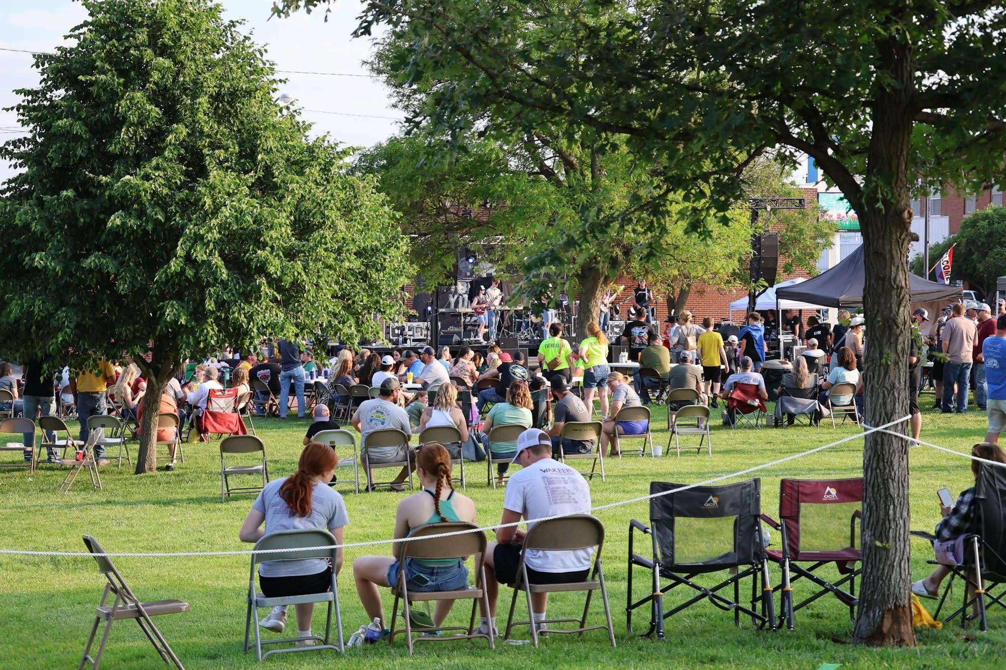 Attendees at the 2025 Buzzard Bash with lawn chairs. Courtesy photo
