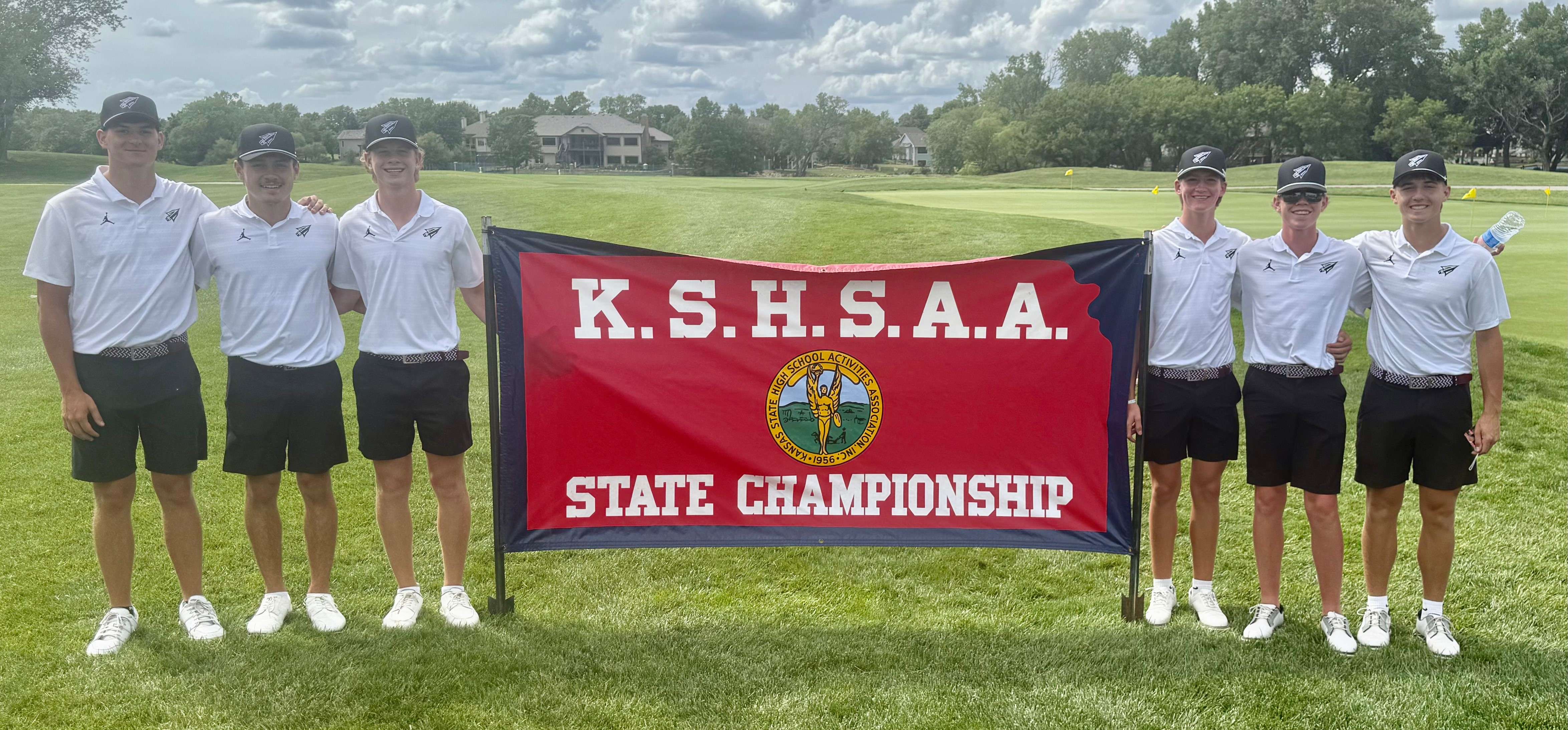 The Hays High boys golf team placed sixth at the 5A State Tournament at the Tallgrass Golf Club in Wichita, Kan. (Courtesy photo)