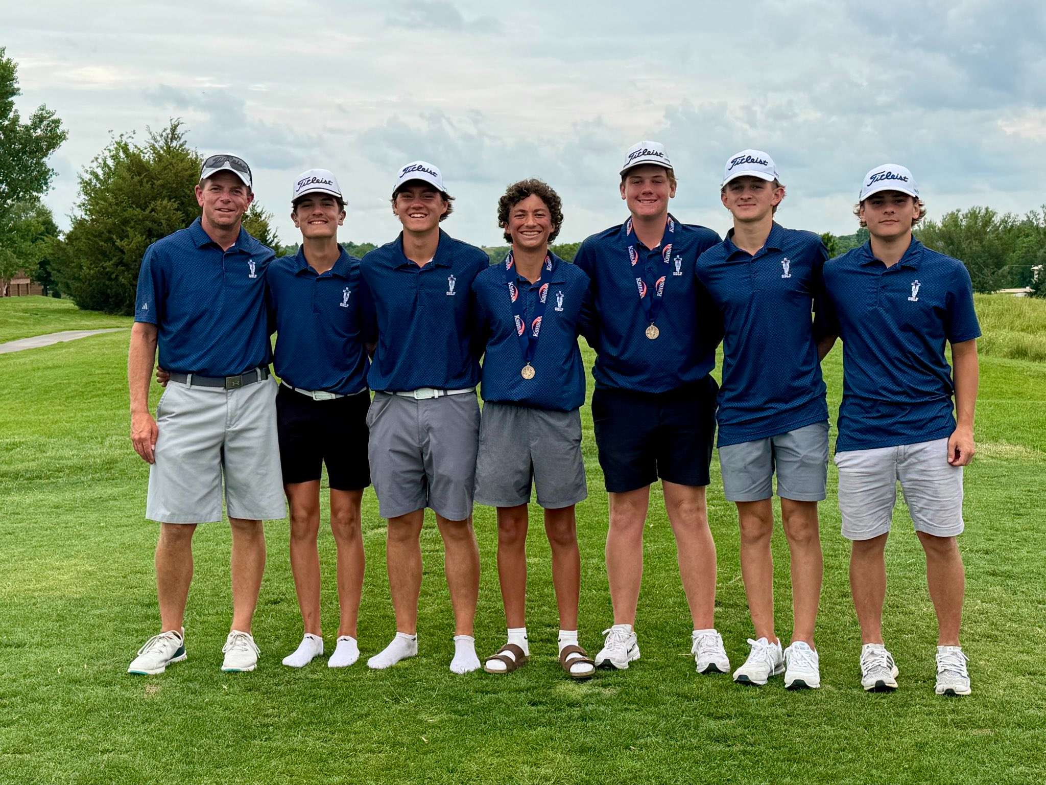 The TMP-Marian boys golf team placed fourth at the 2A State Tournament at Quail Ridge in Winfield , Kan. (Courtesy photo)