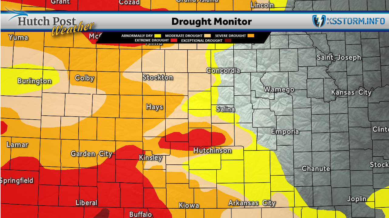 &nbsp; State Drought Monitor for May 26 (Hutch Post graphic - Map data courtesy&nbsp;<i>National Drought Mitigation Center at the University of Nebraska-Lincoln)</i>