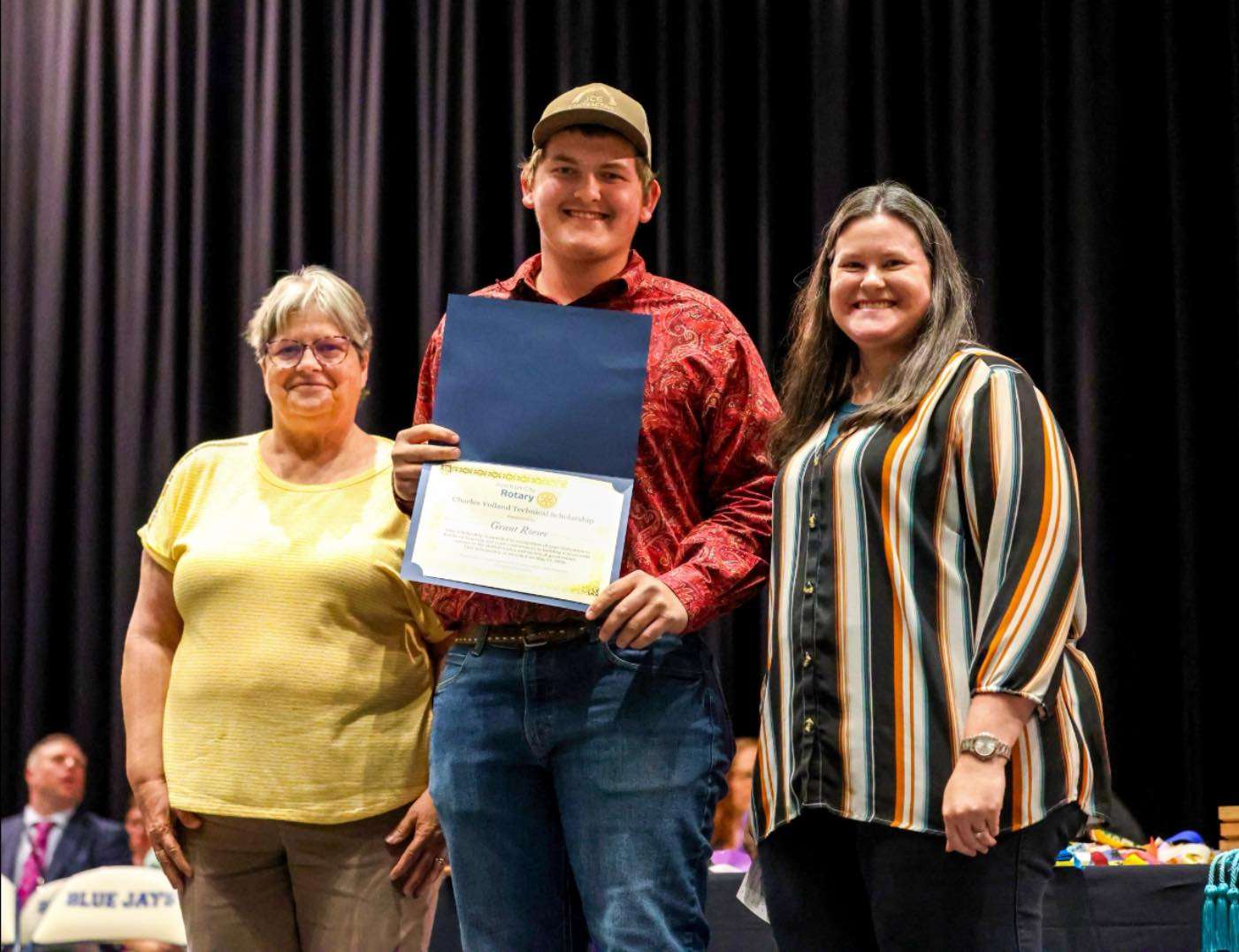 (Photo Left to Right) - Susan Jagerson, Grant Roeser and Keela Andrews