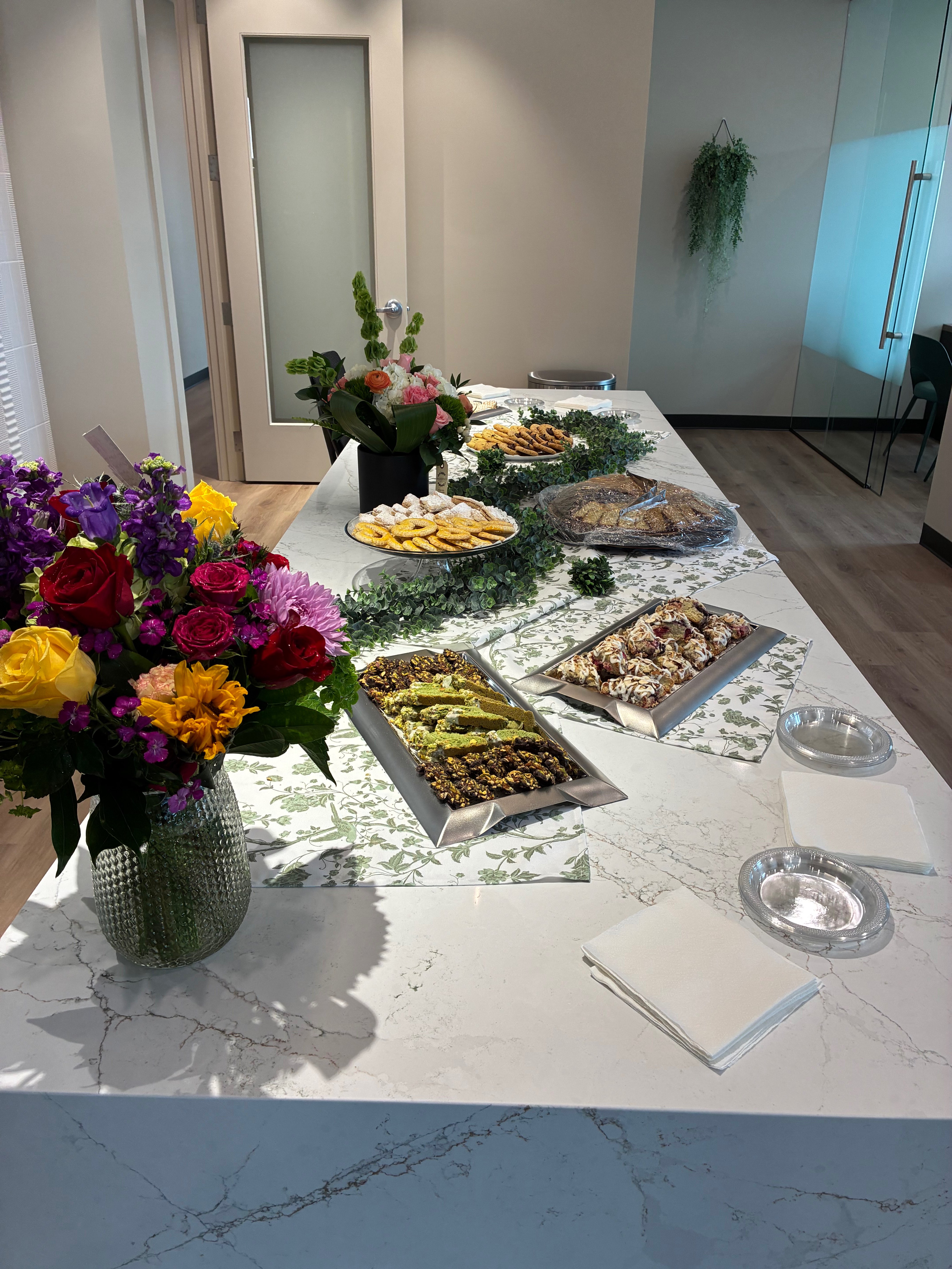 Catering arrangements included cookies, pastries of all kinds and other snacks were made possible by Kay Werth. Photo by Alin Hett/Hays Post.&nbsp;