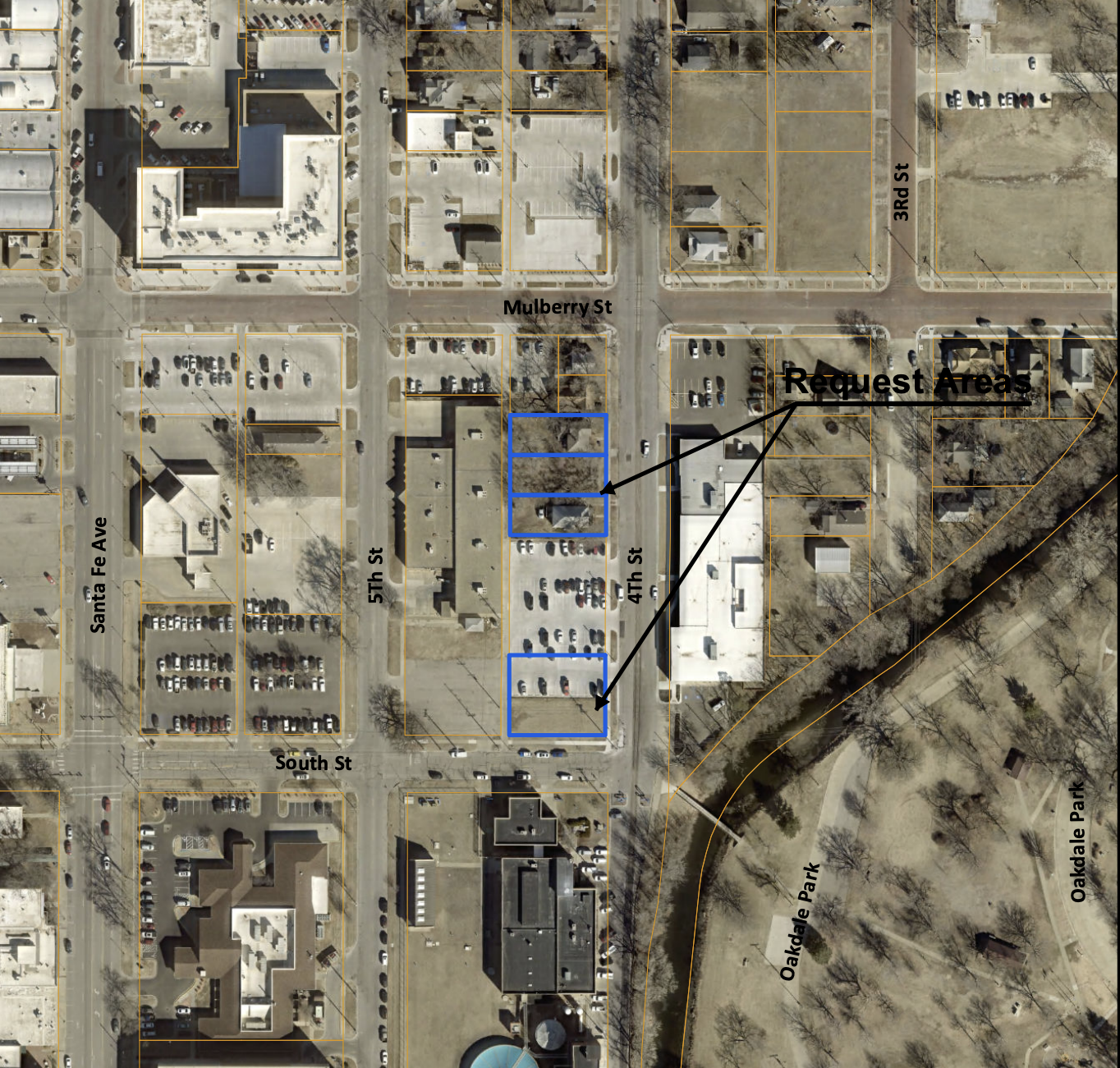 Map of requested area for surgery center and medical clinic - Screenshot from City of Salina Commission June 1, 2026 meeting