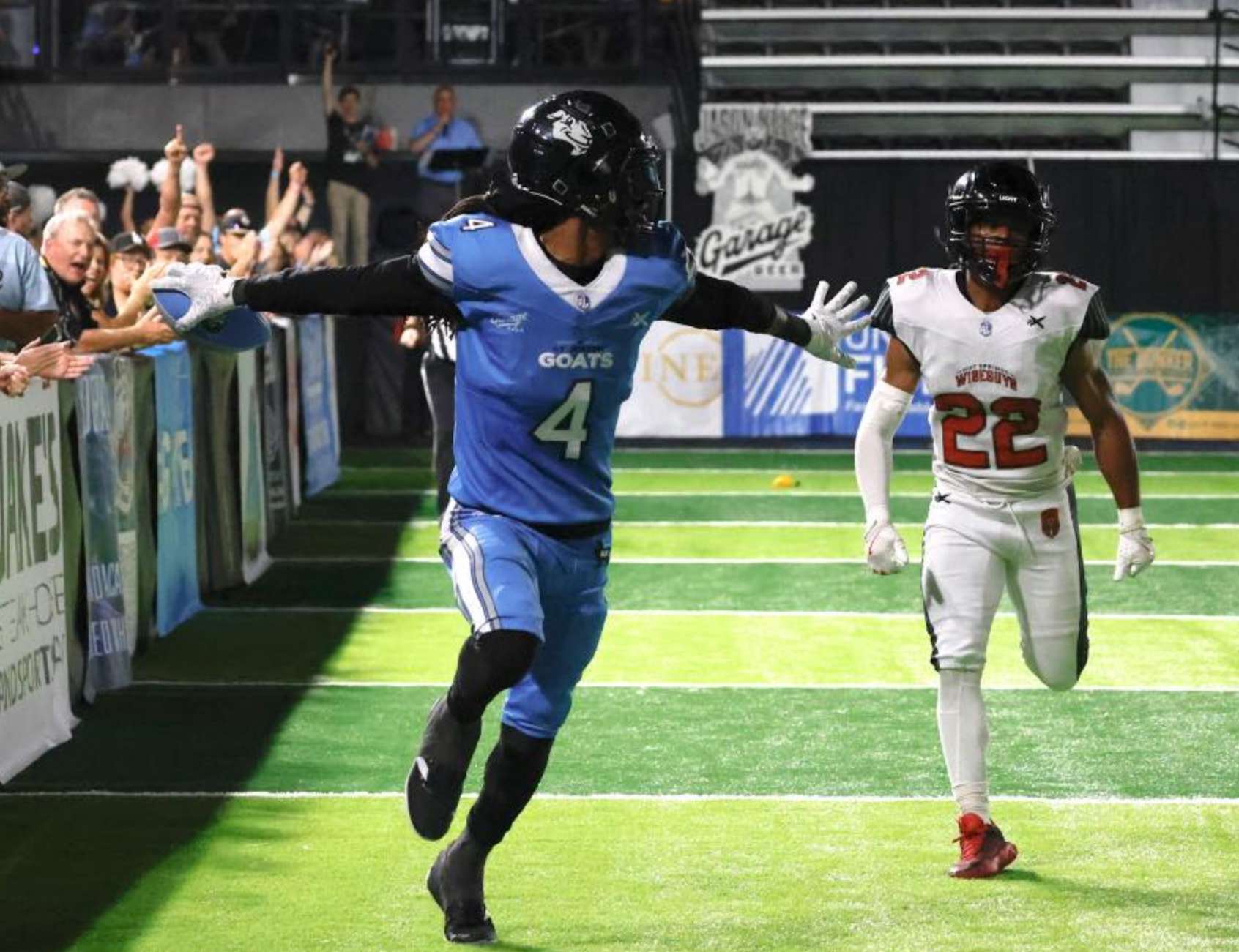 St. Joseph Goats wide receiver Demarius Washington during the 2025 season. The Goats open the 2026 season on the road in Arkansas on Saturday/ Photo courtesy of the St. Joseph Goats Facebook page
