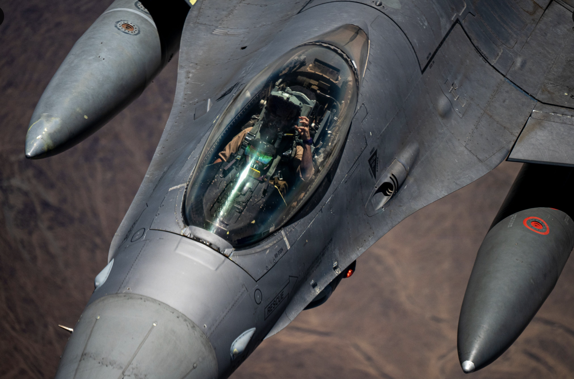 A U.S. Air Force F-16 Fighting Falcon FIle photo U.S. Central Command