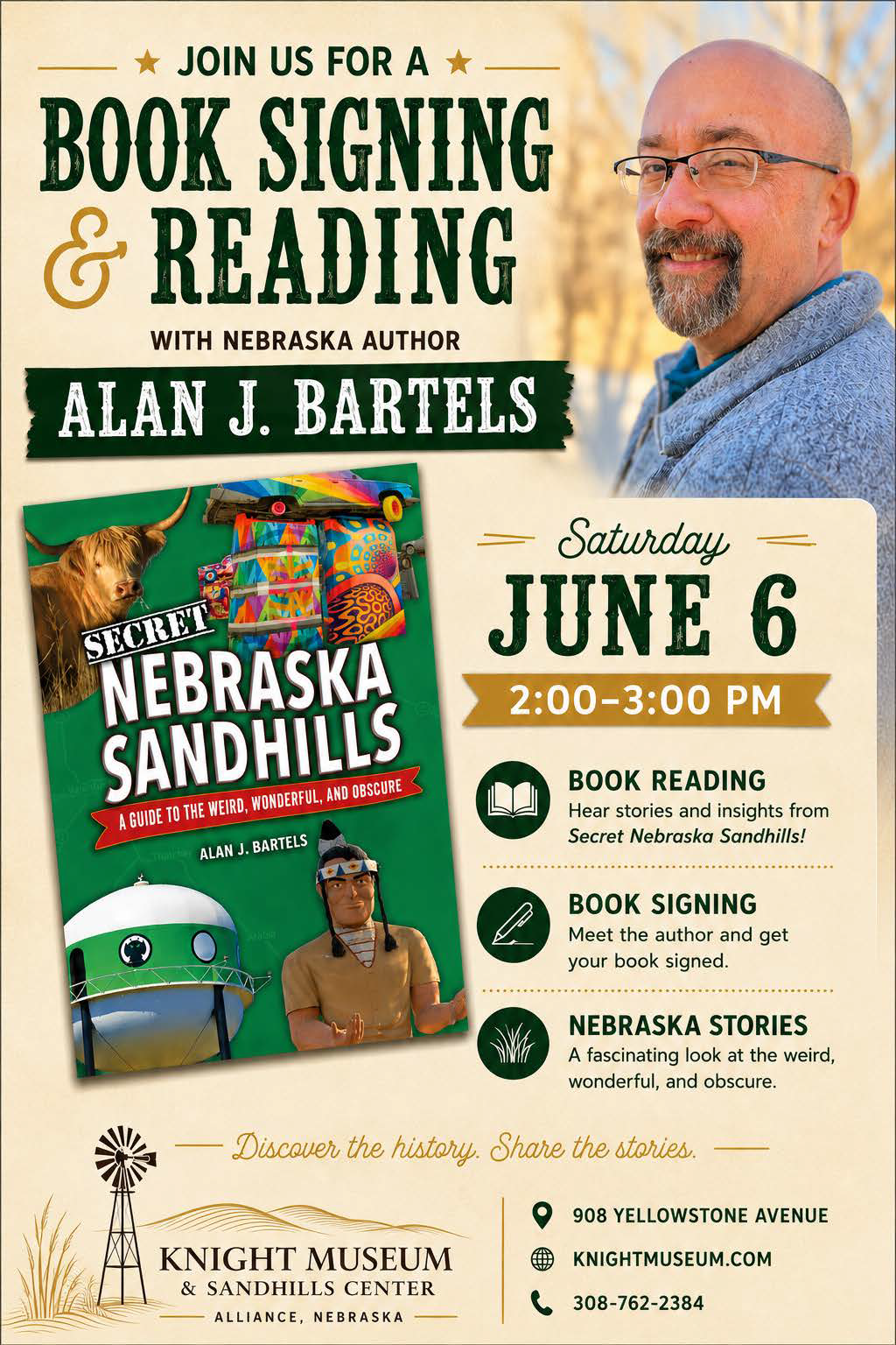 Alan Bartels Program June 2026 (courtesy Knight Museum and Sandhills Center).